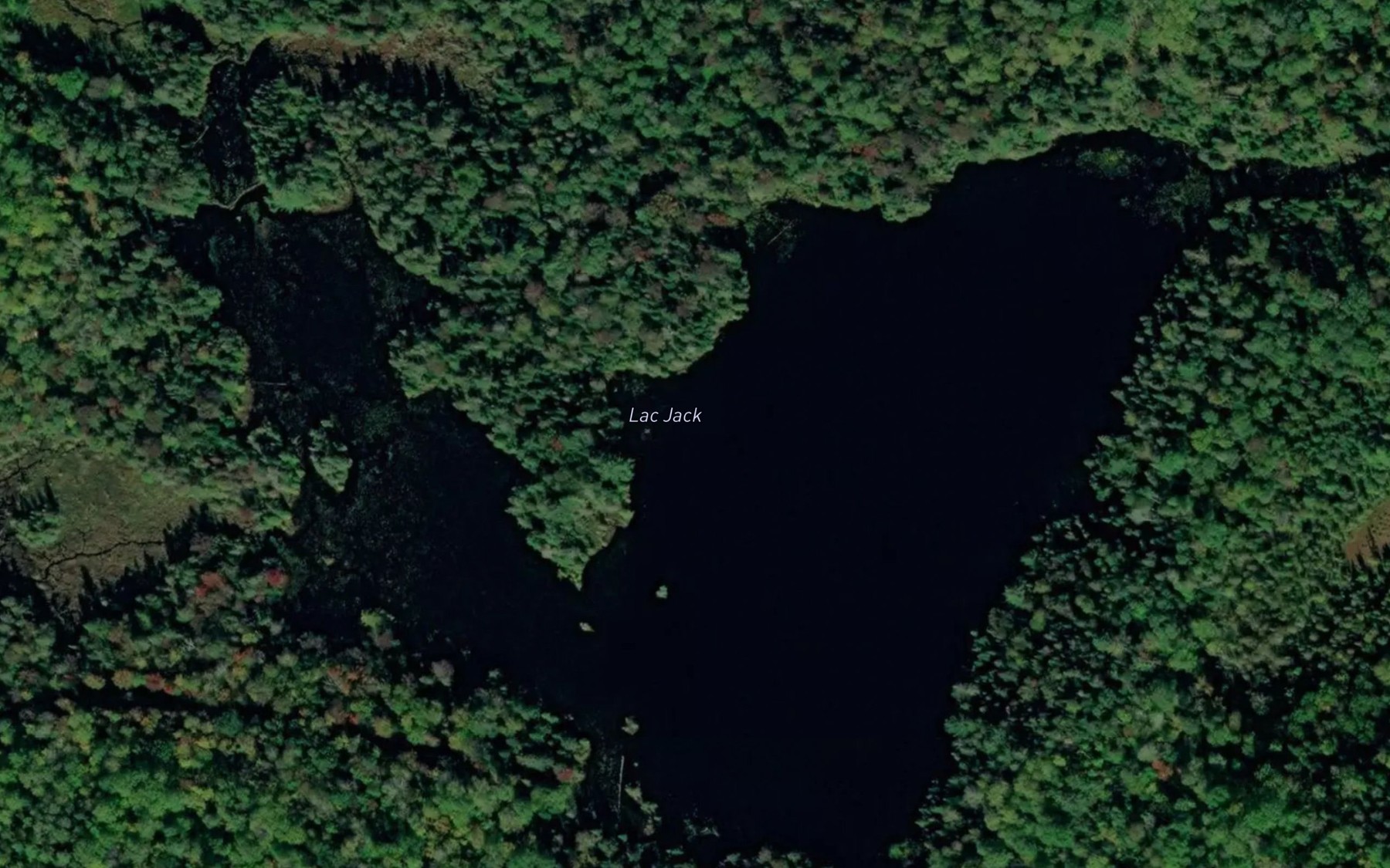 Satellite map of the Lac Jack