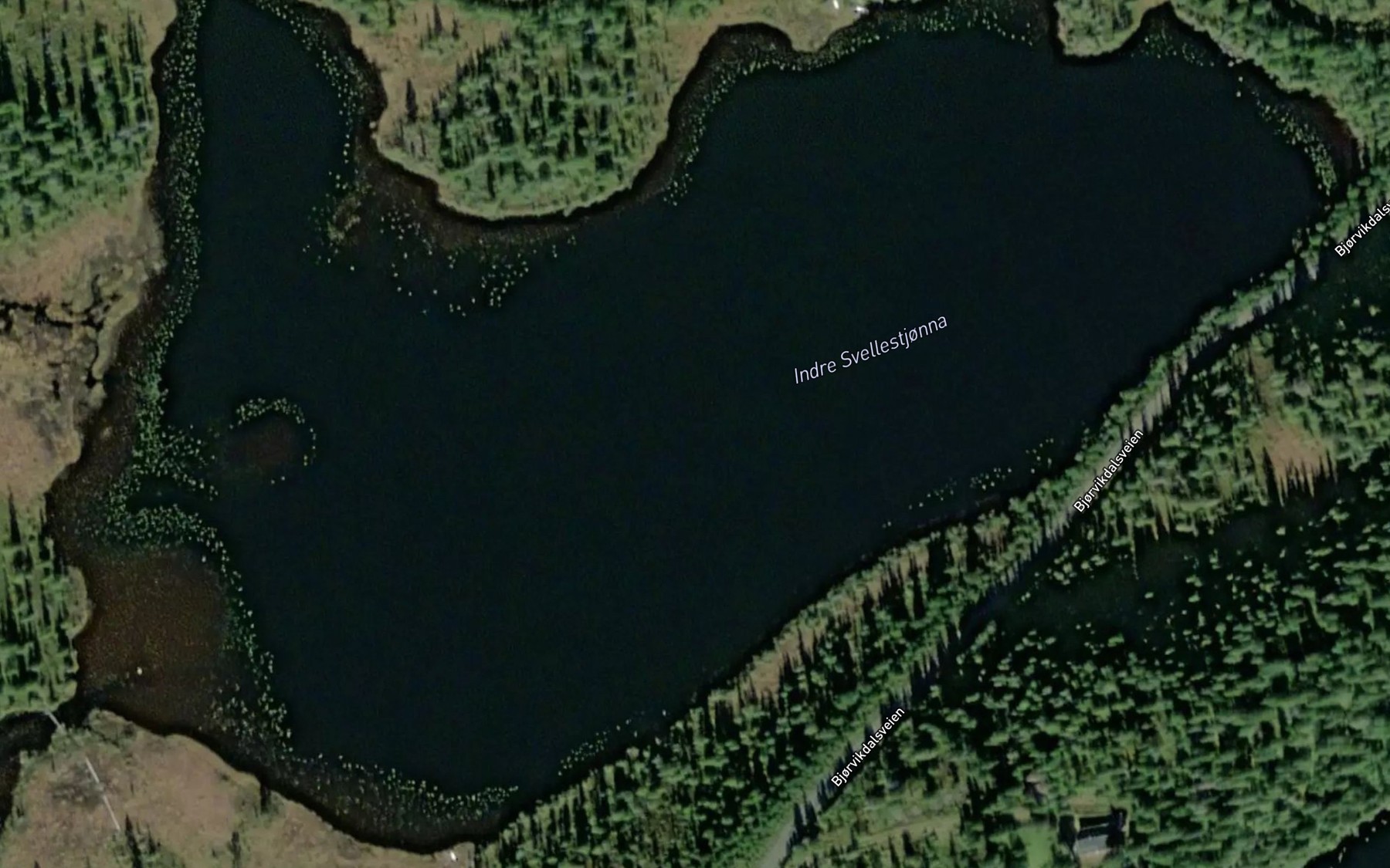 Satellite map of the Indre Svellestjonnin