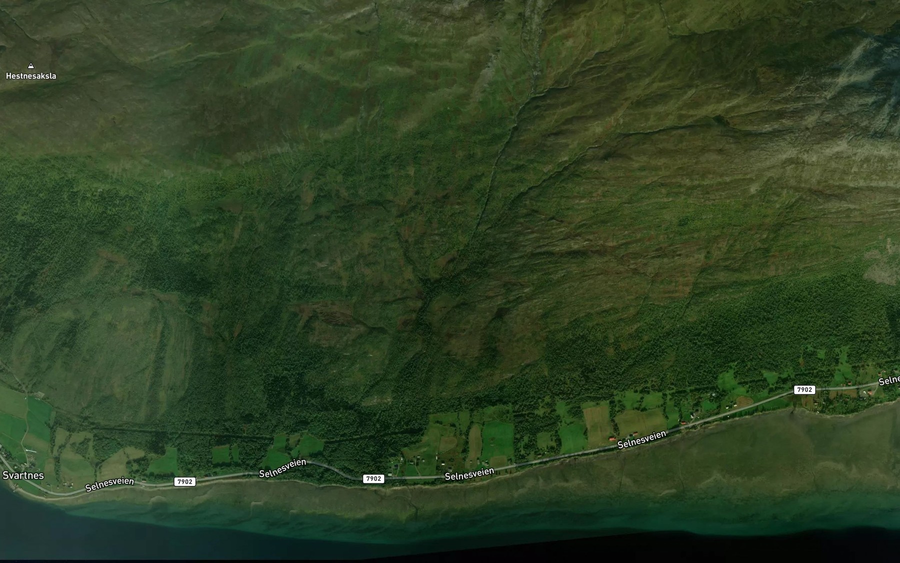 Satellite map of the Molnelva