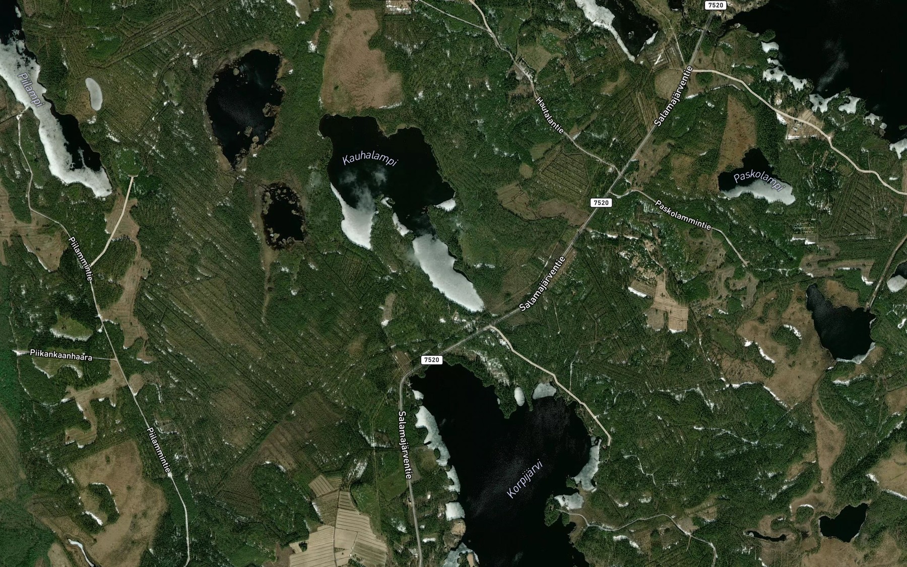 Satellite map of the Etelalahti