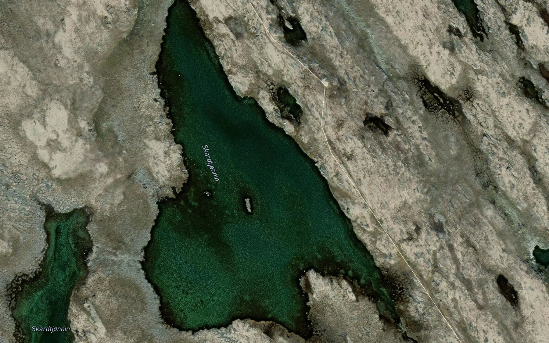 Satellite map of the Skardtjornene