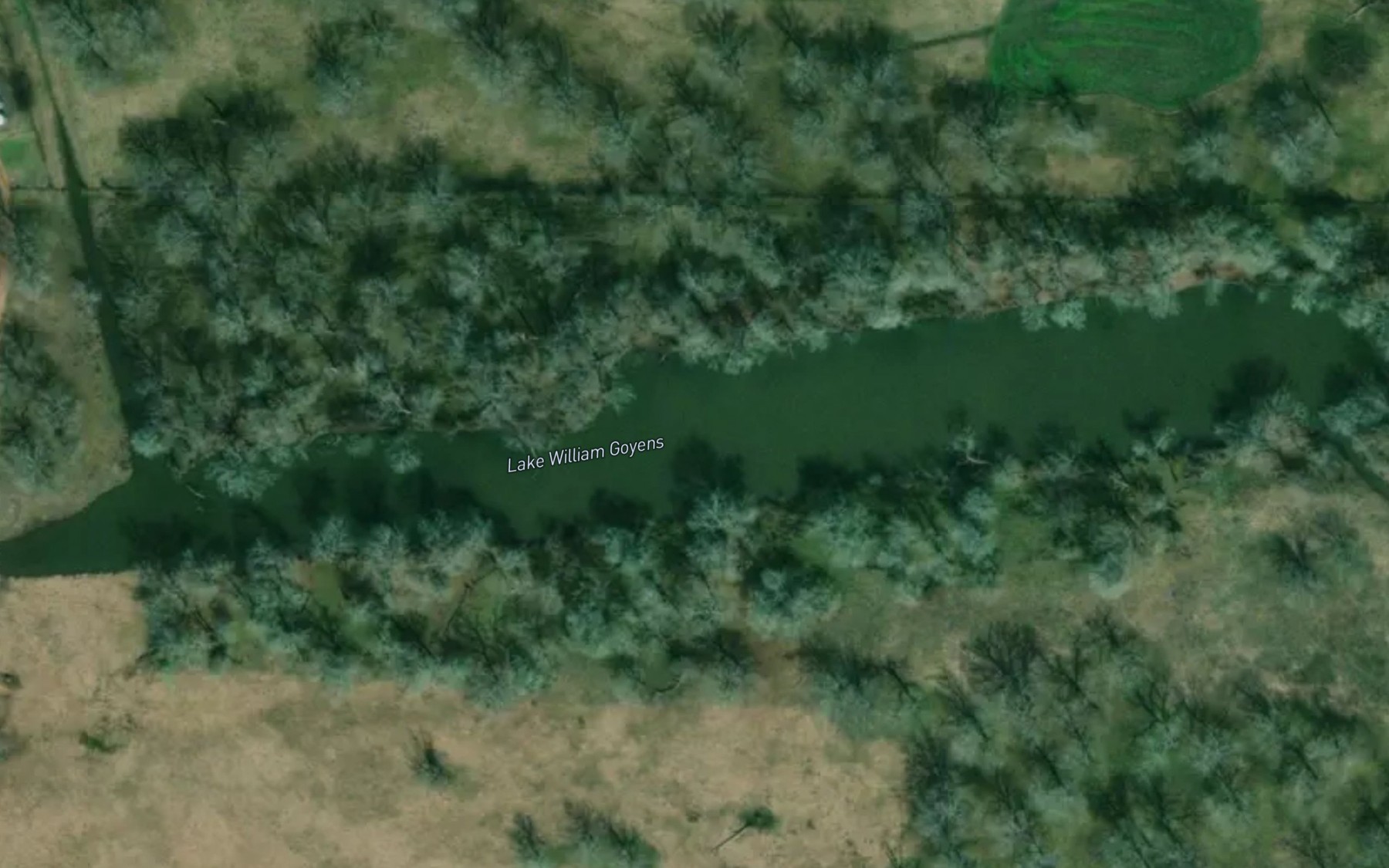 Satellite map of the Negro Lake