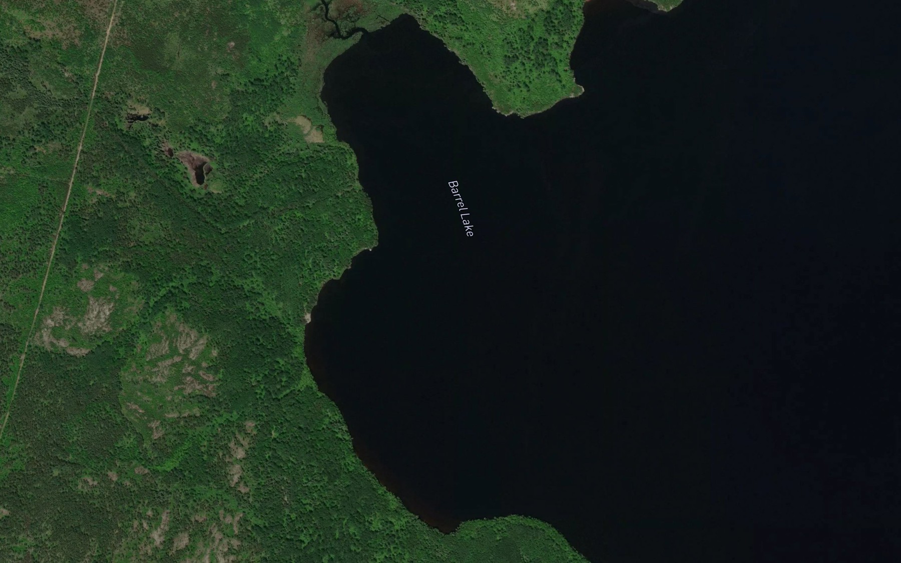 Satellite map of the Gooch Creek
