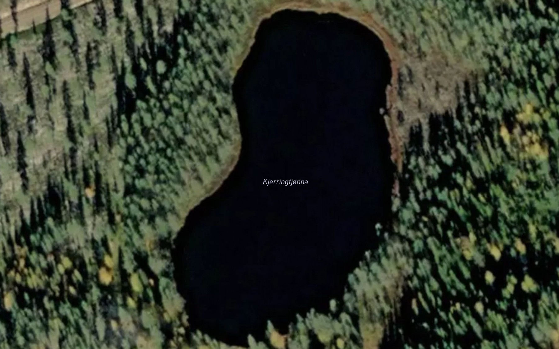 Satellite map of the Kjerringtjonna