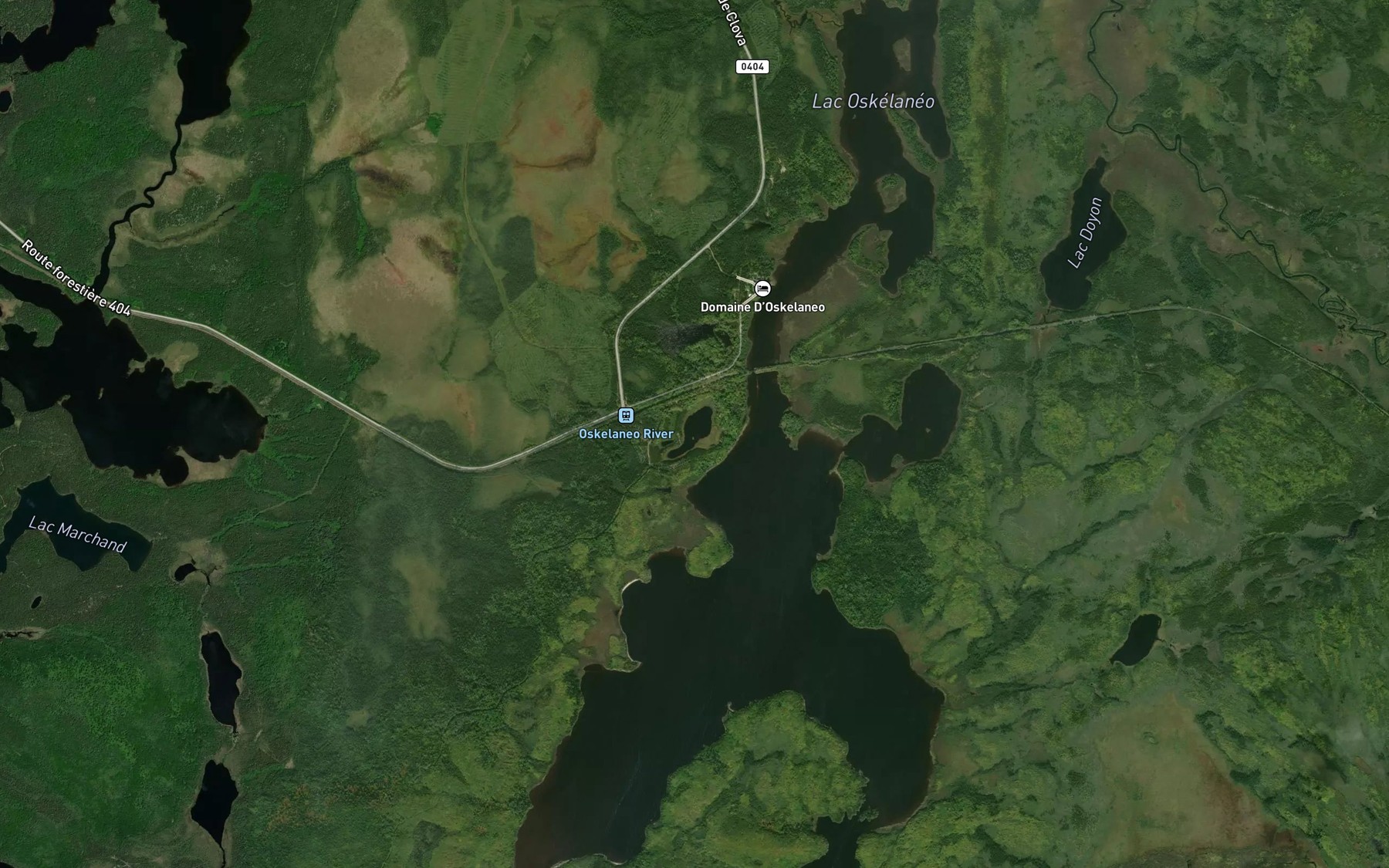 Satellite map of the Lac Midlidge