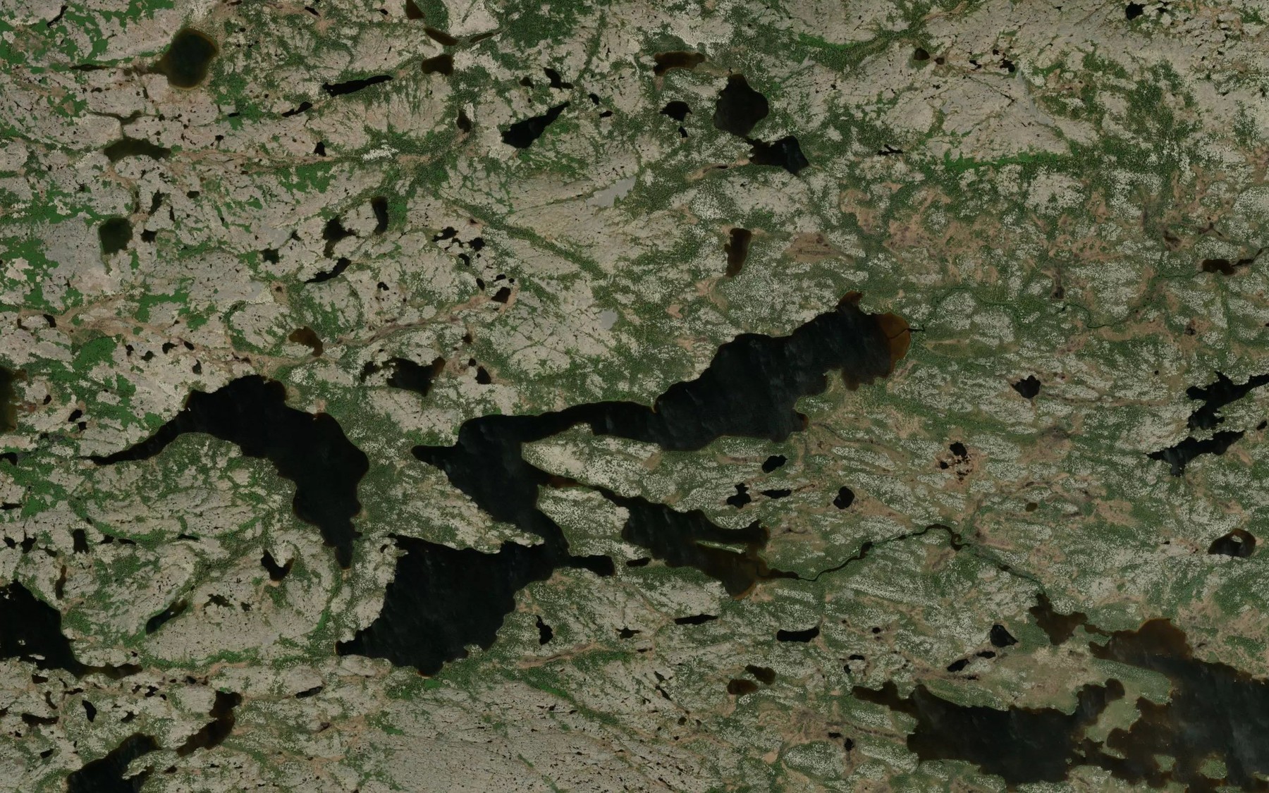 Satellite map of the Lac Satayaw