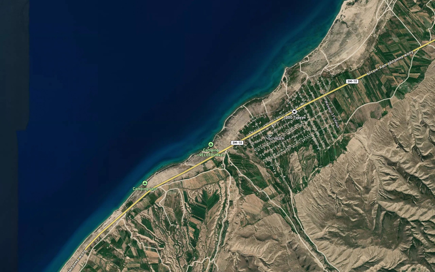 Satellite map of the Chichkan