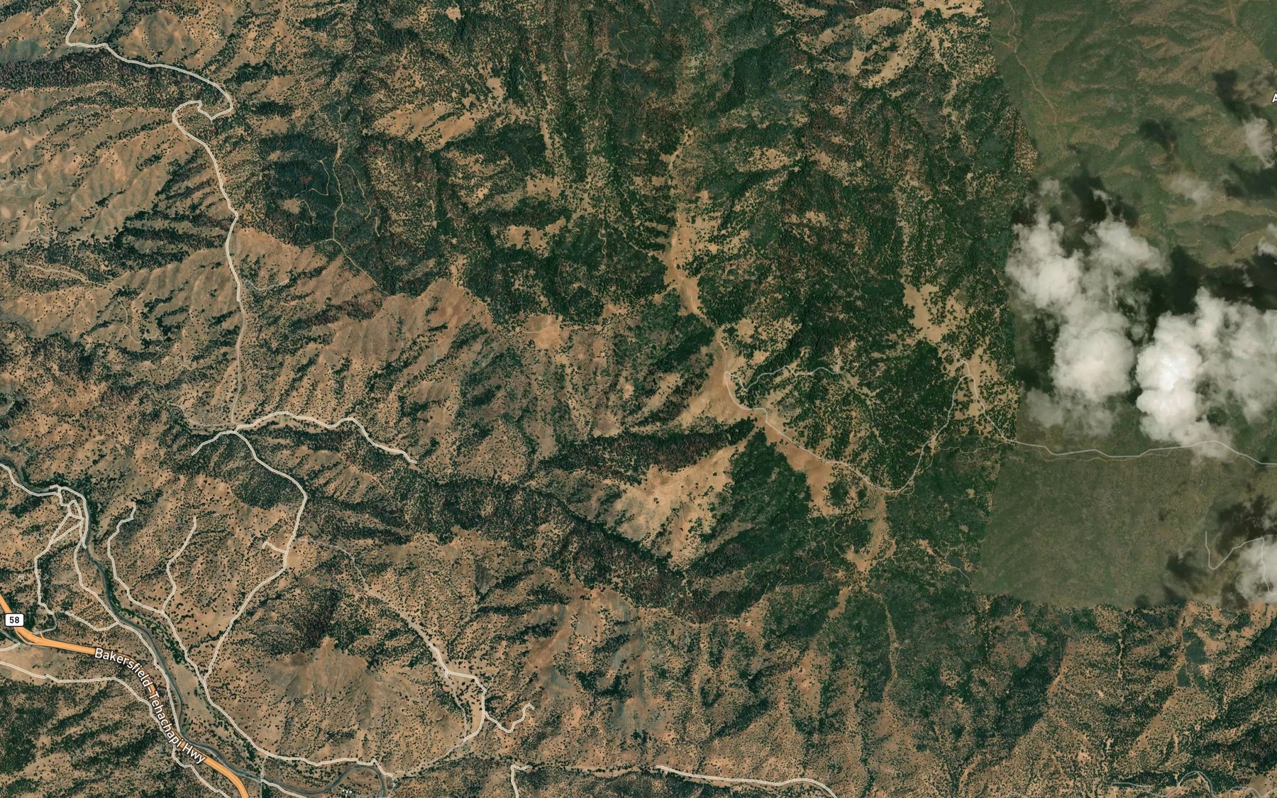Satellite map of the Bob Spring
