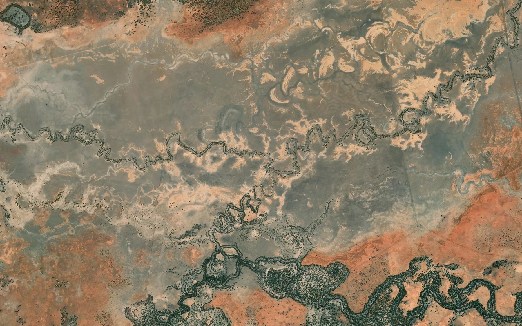 Satellite map of the Middle Creek
