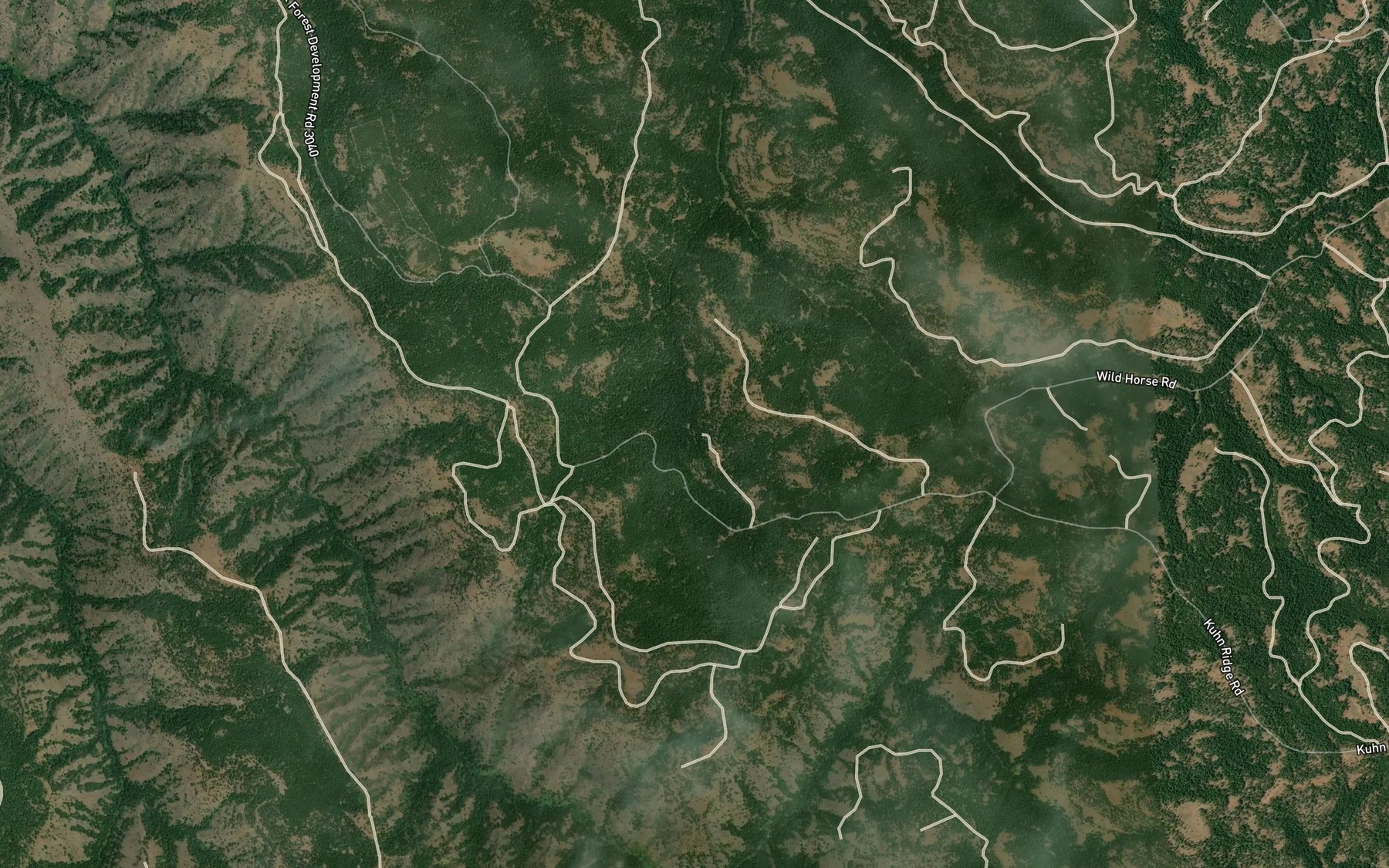 Satellite map of the Wade Pond