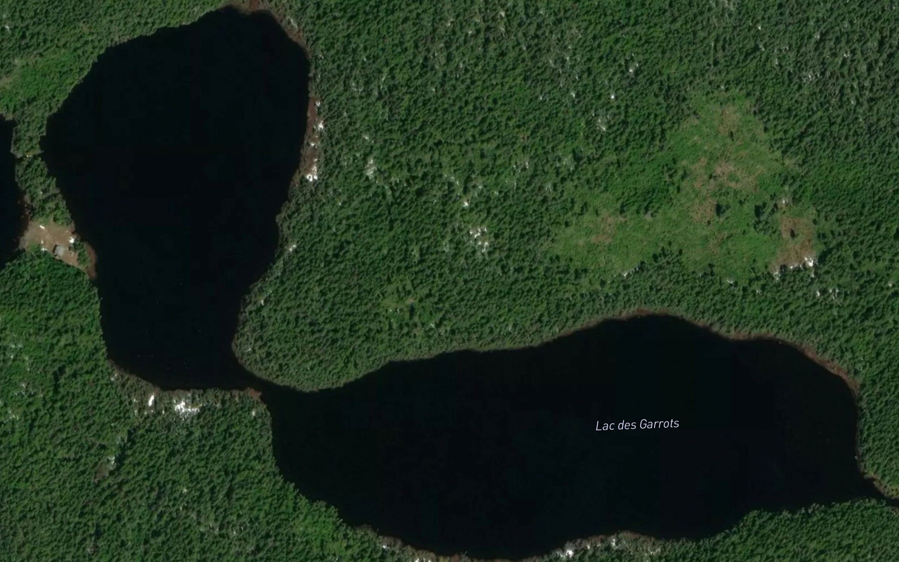 Satellite map of the Lac des Garrots