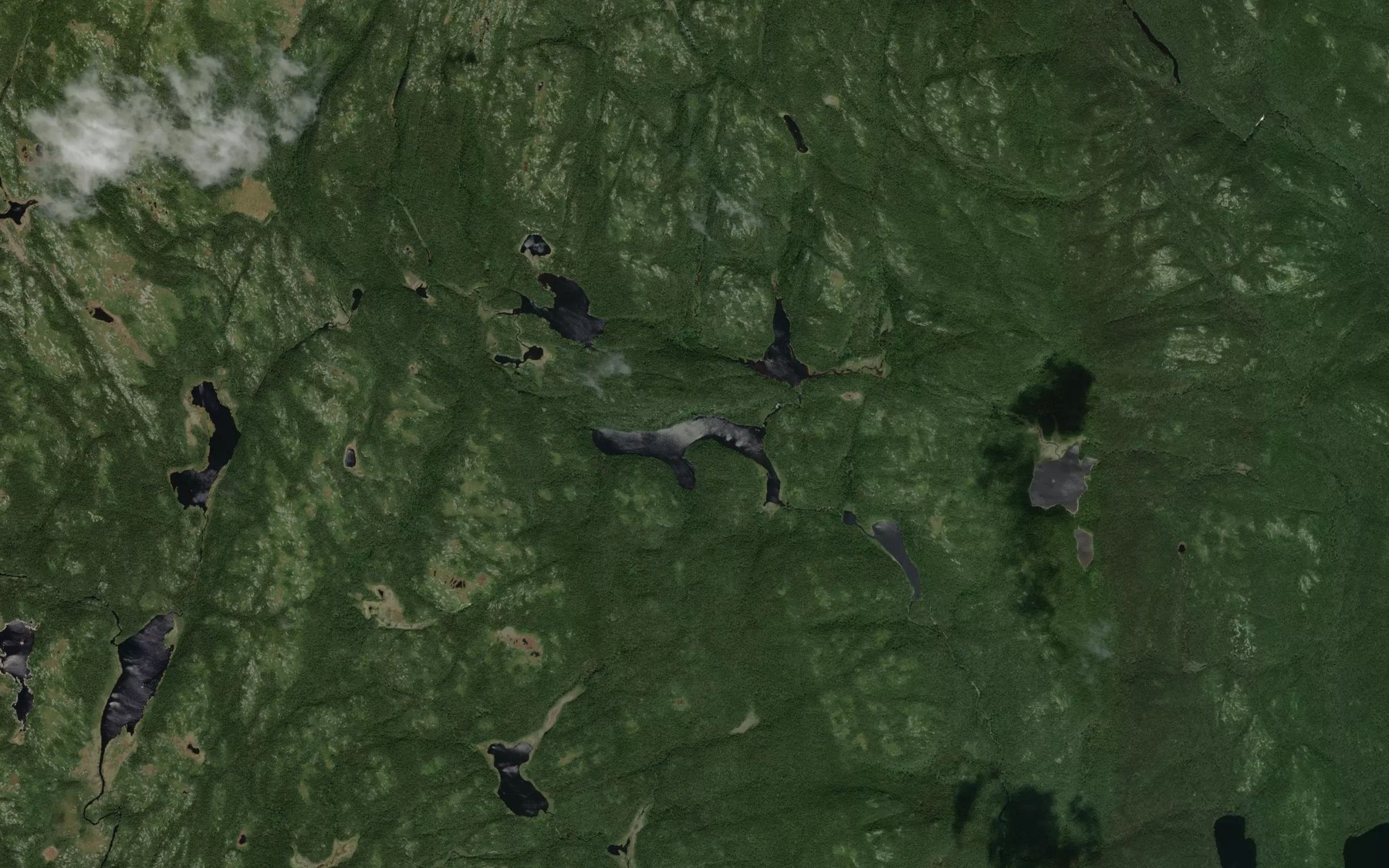 Satellite map of the Lac Francois-le-Veuf