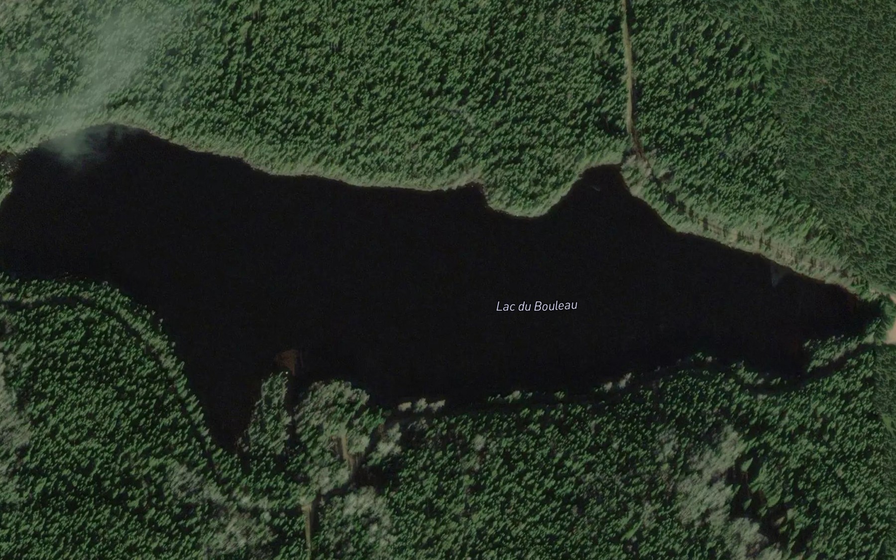 Satellite map of the Lac du Bouleau