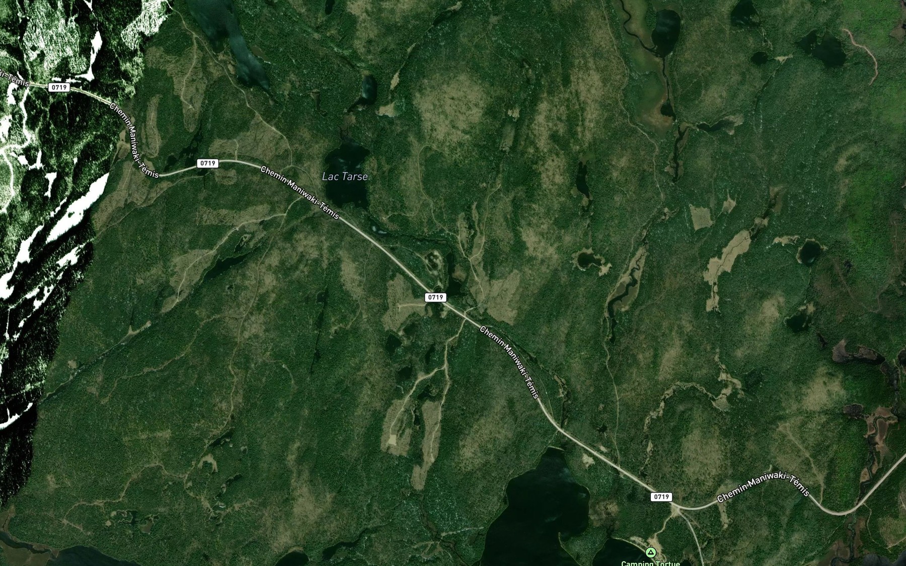 Satellite map of the Lac de Charente