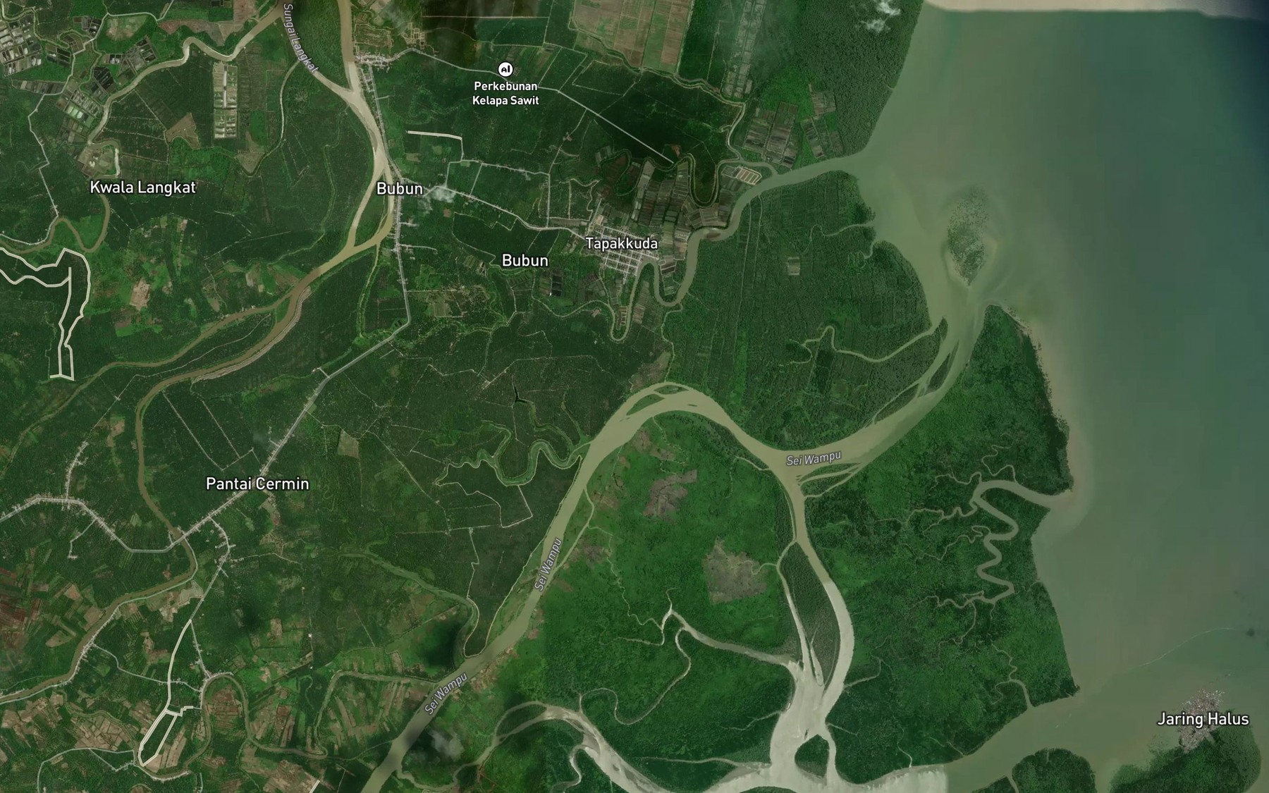 Satellite map of the Paluh Barohol