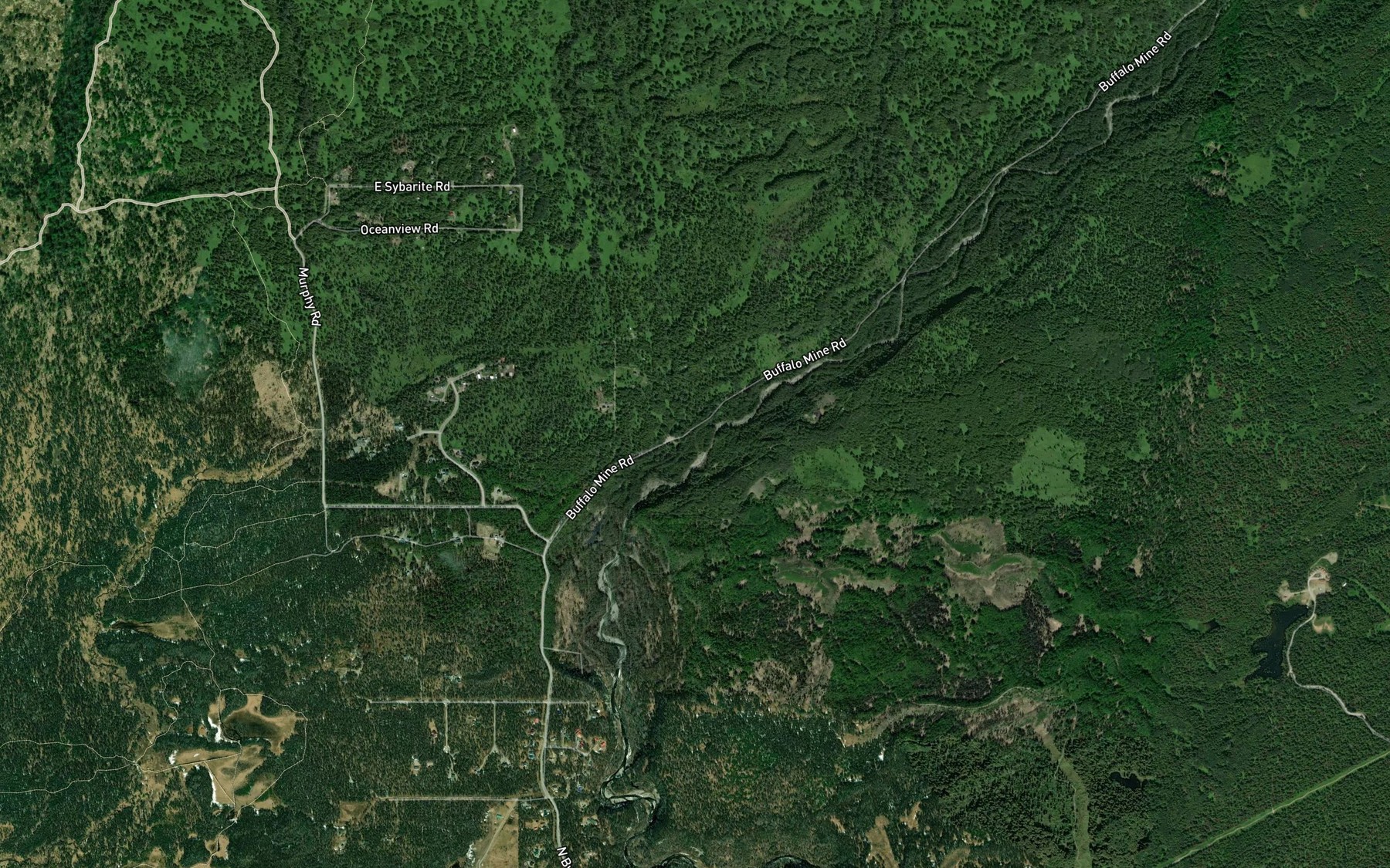 Satellite map of the Premier Creek
