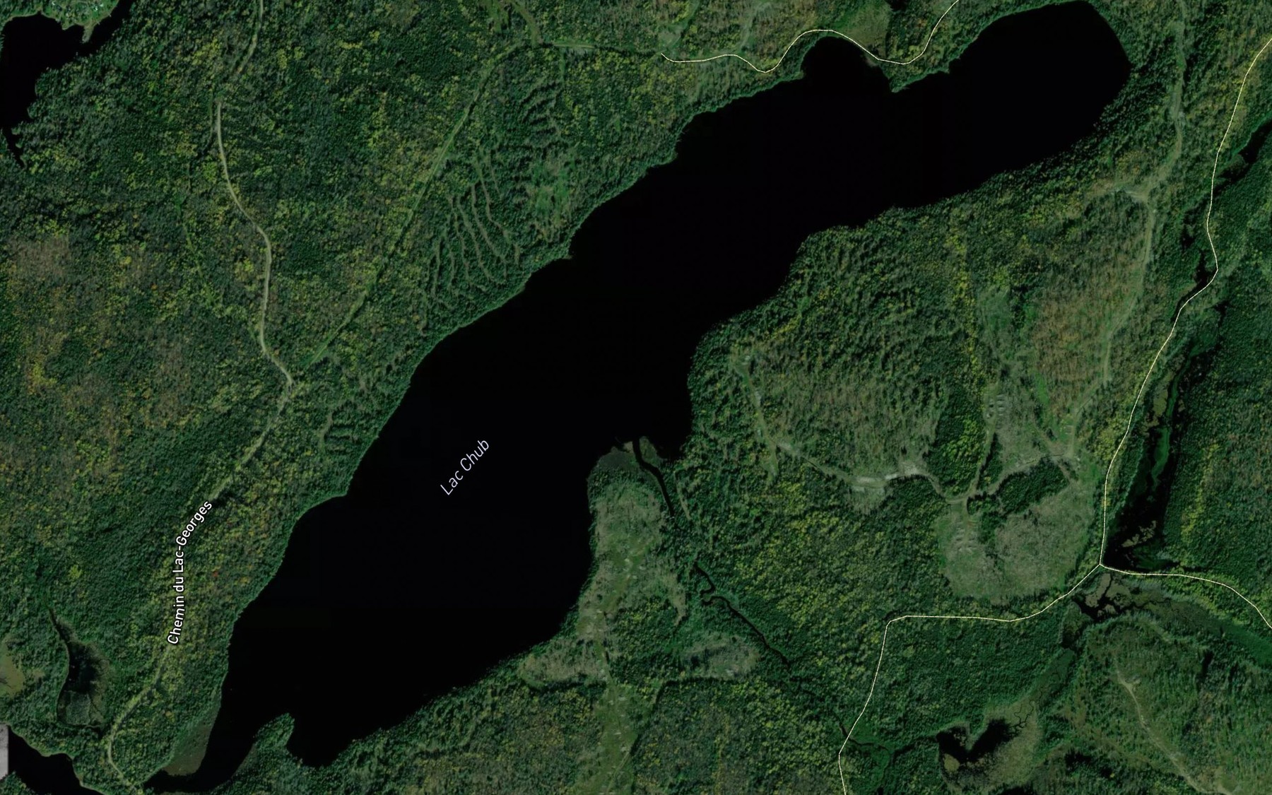 Satellite map of the Lac Chub
