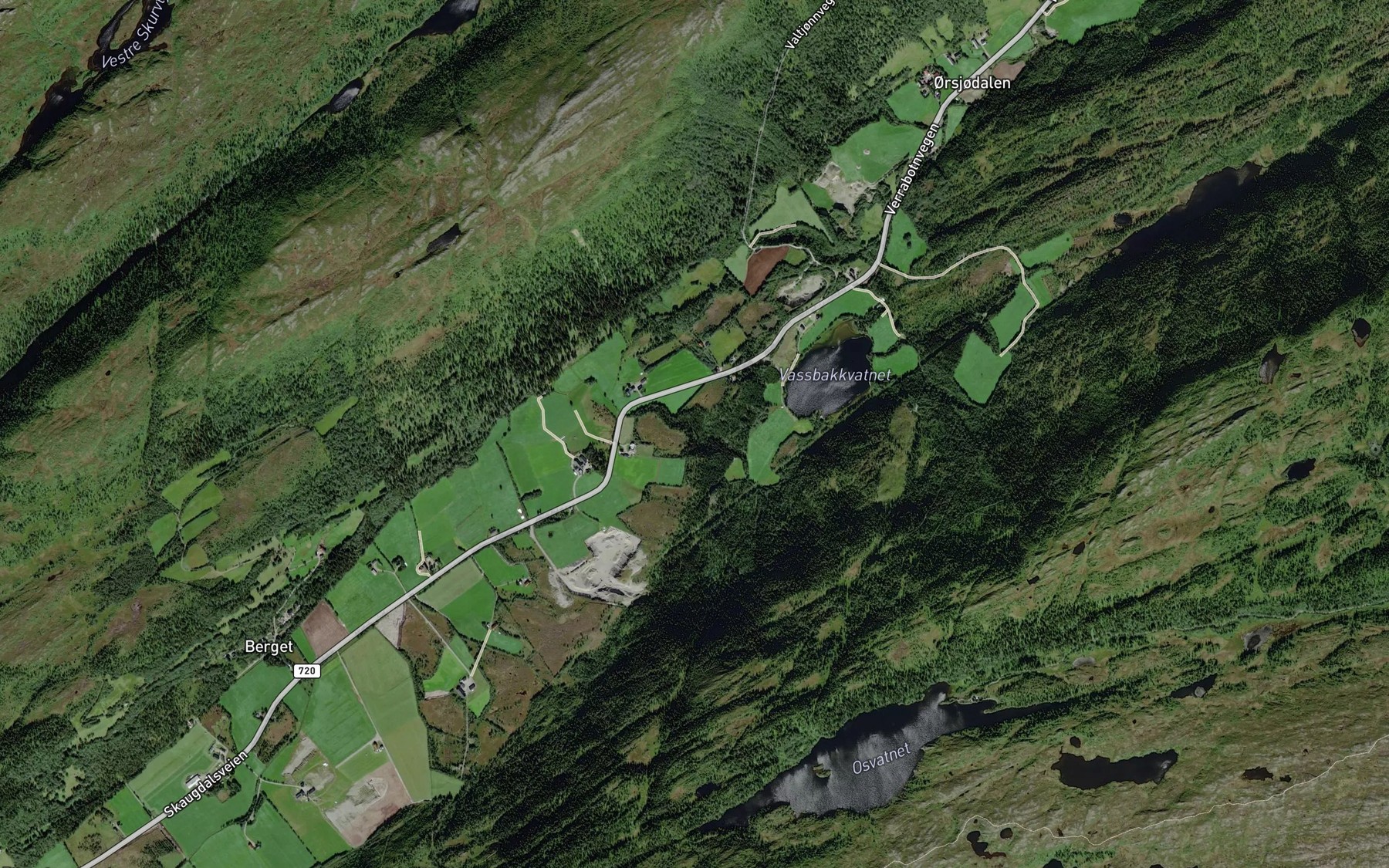 Satellite map of the Kubekken