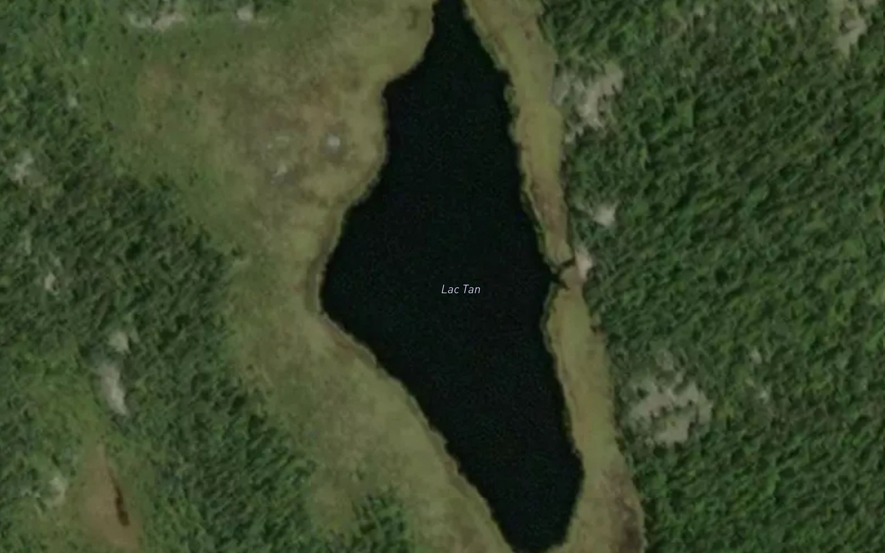 Satellite map of the Lac Tan