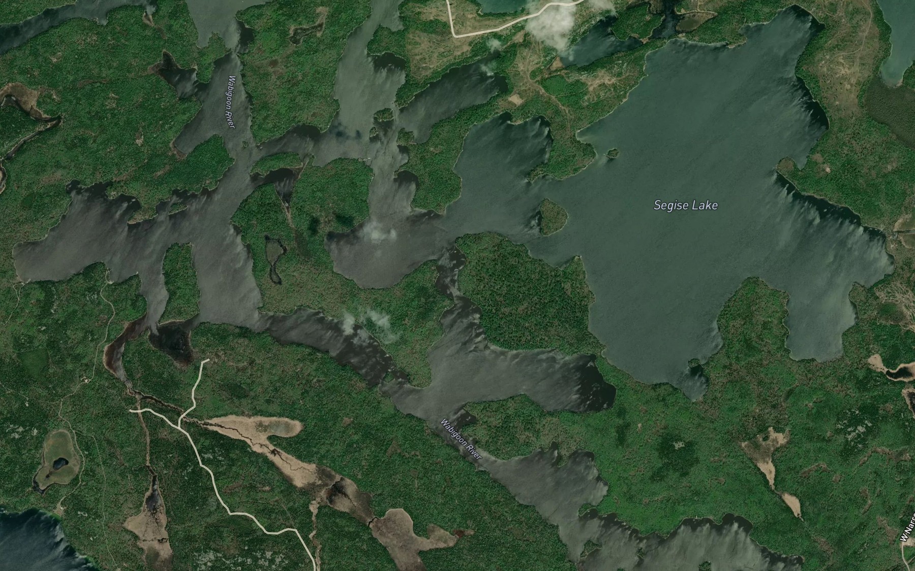 Satellite map of the Cooper's Rapids