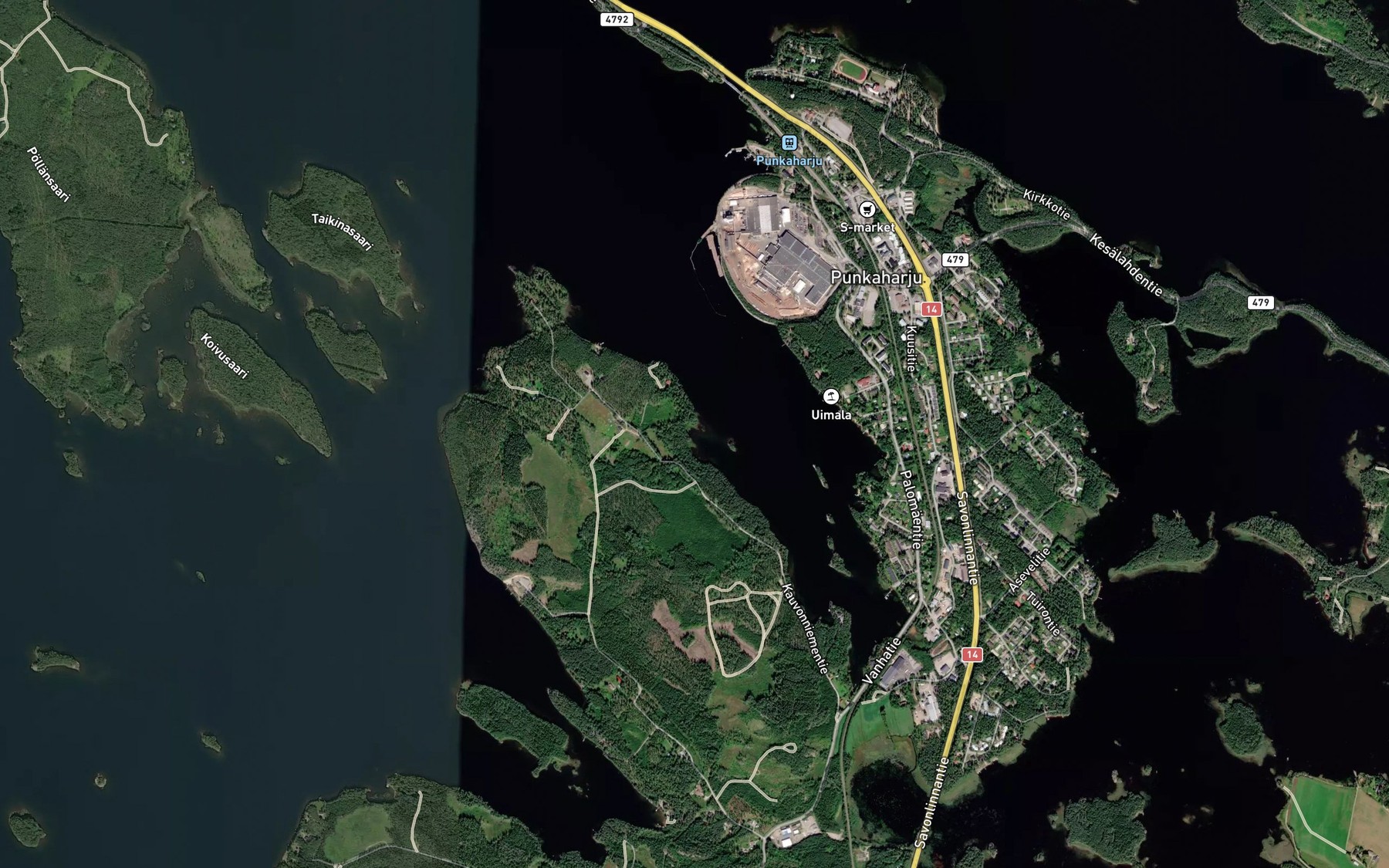 Satellite map of the Korsilahti