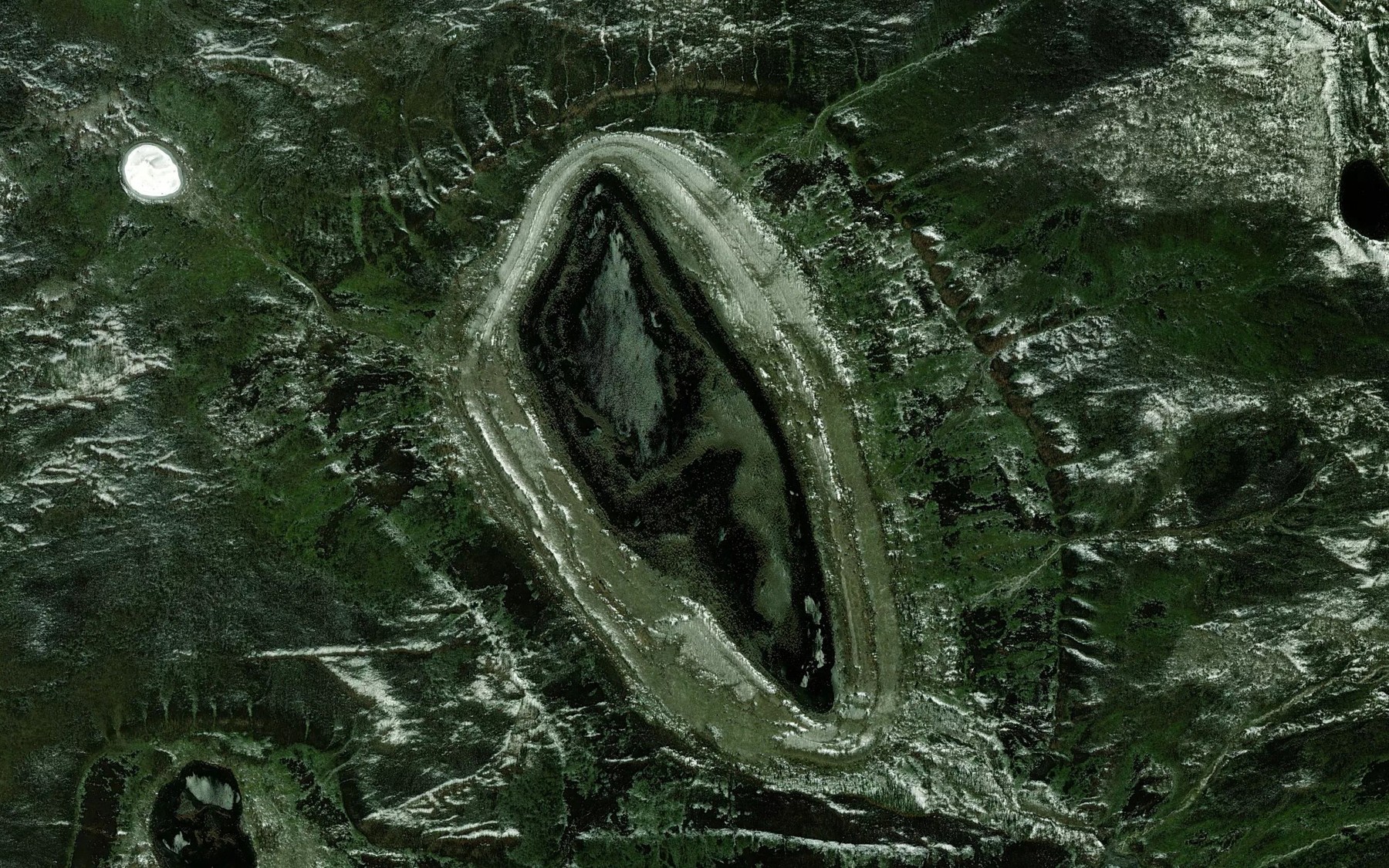 Satellite map of the Mardow Lake