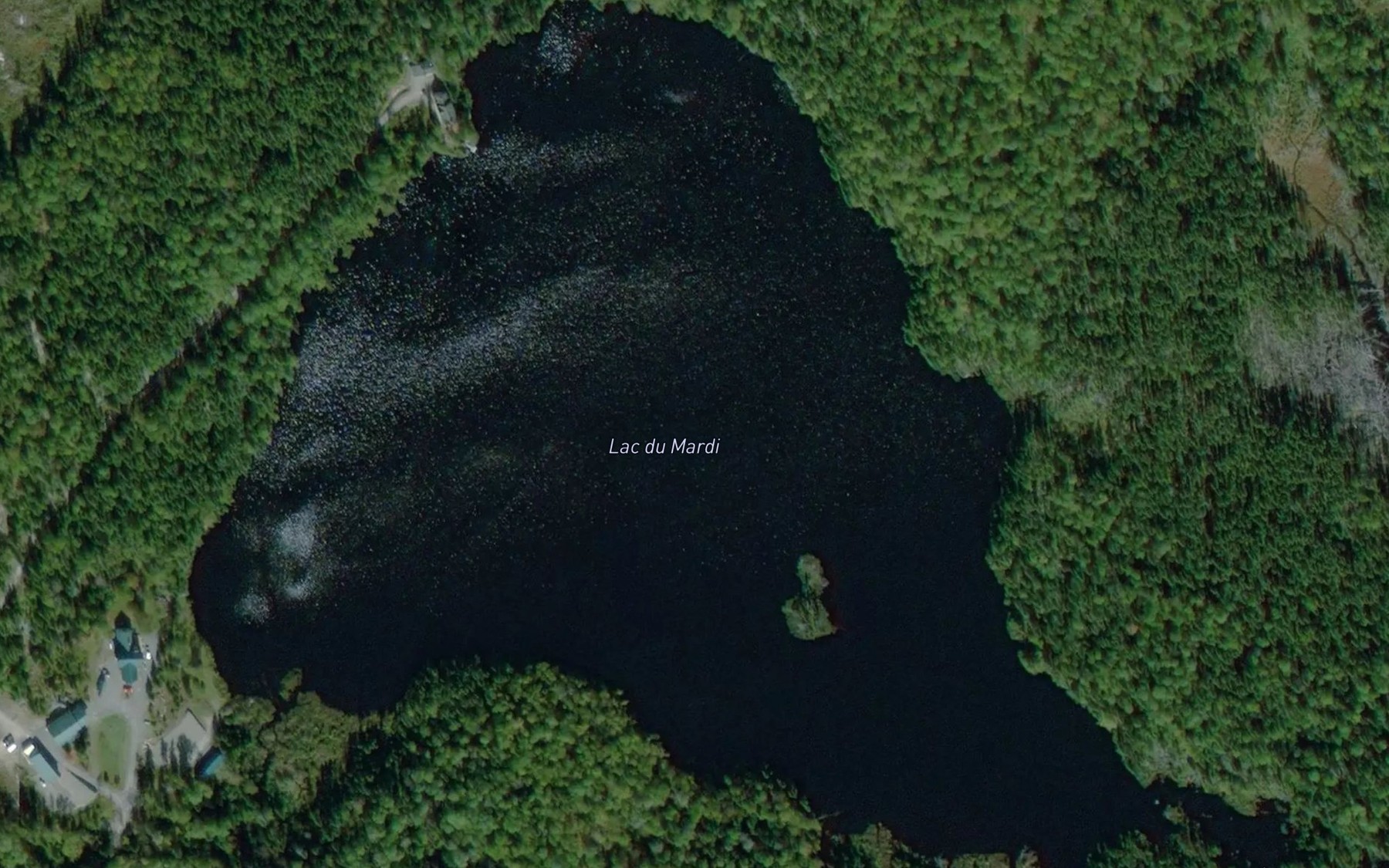 Satellite map of the Lac du Mardi