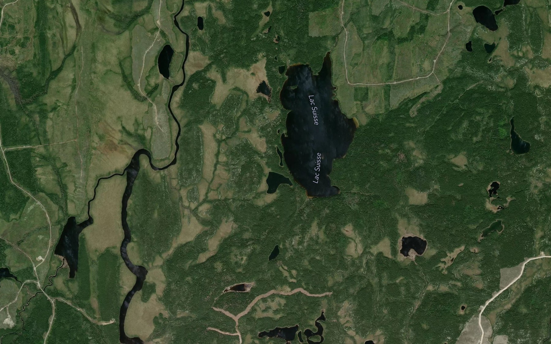 Satellite map of the Lac Eply
