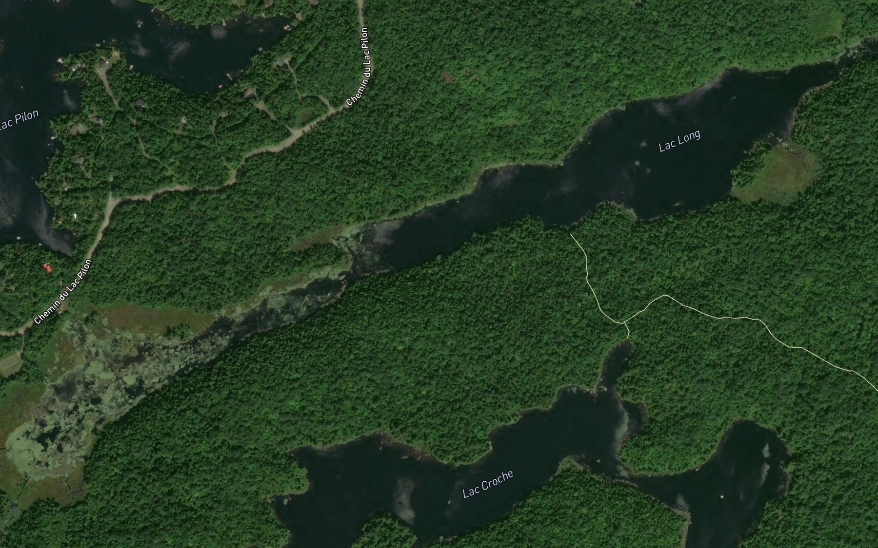 Satellite map of the Lac Long