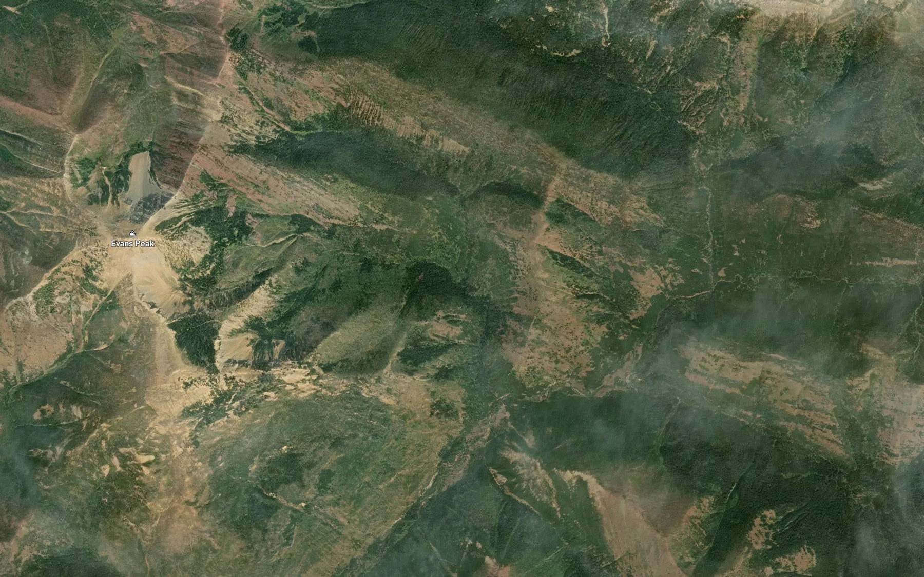 Satellite map of the Eagle Creek