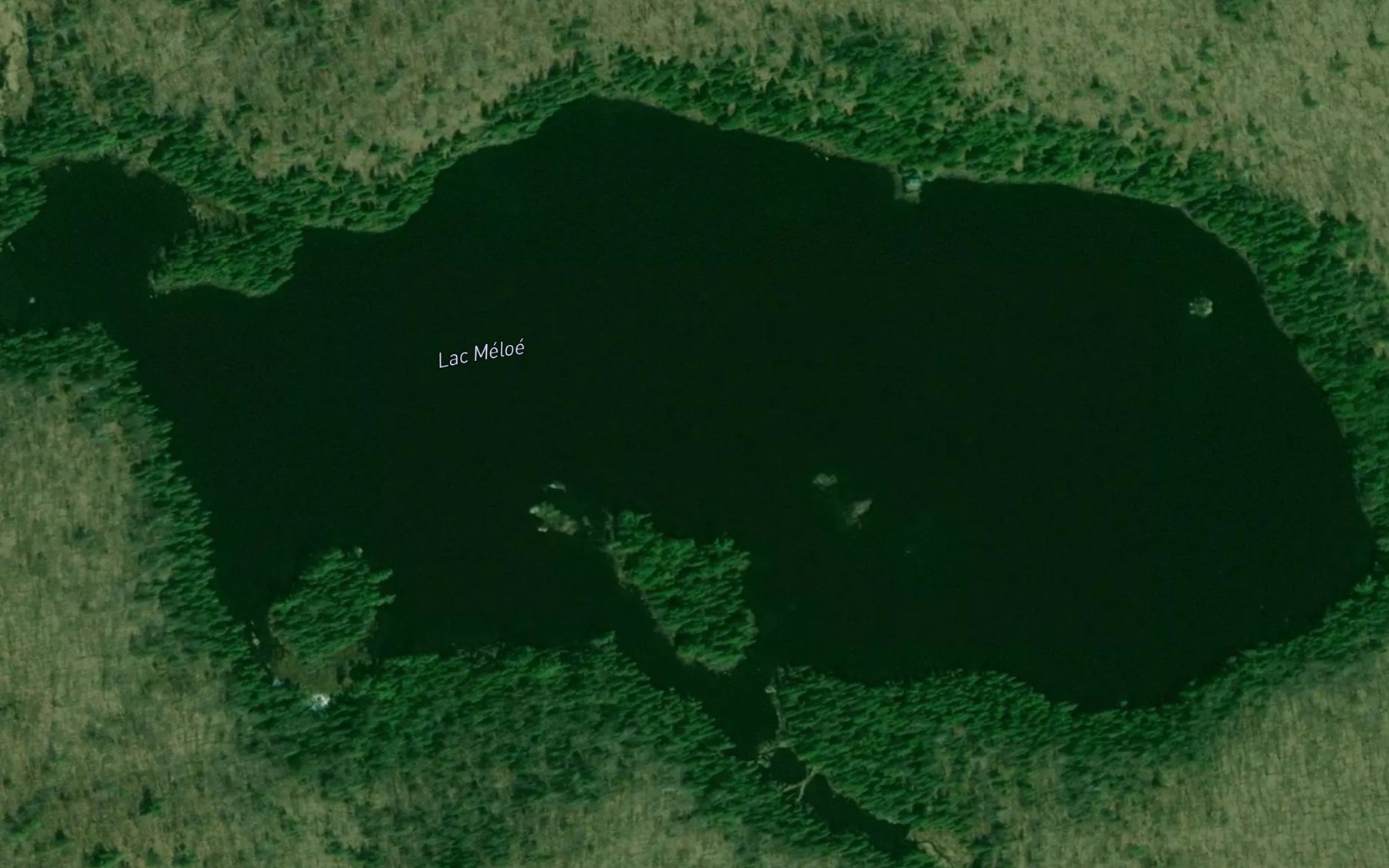 Satellite map of the Lac Meloe
