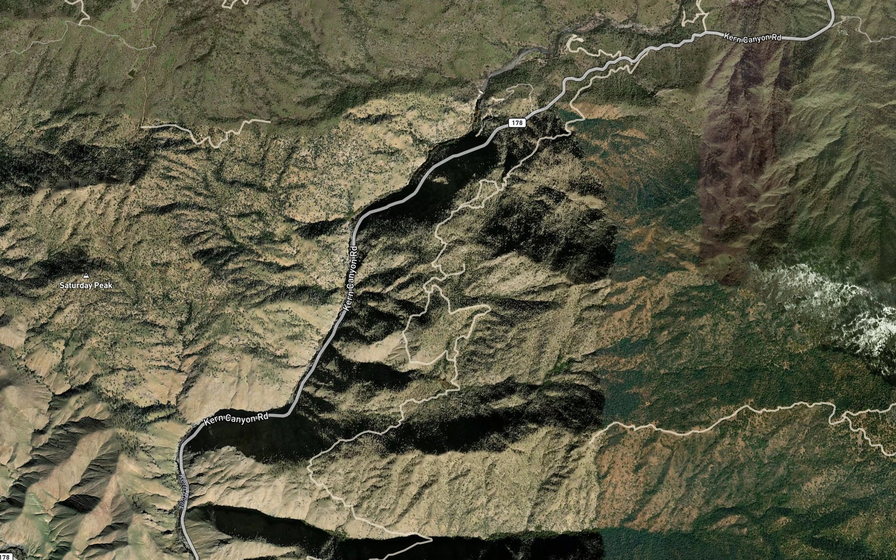 Satellite map of the Democrat Spring