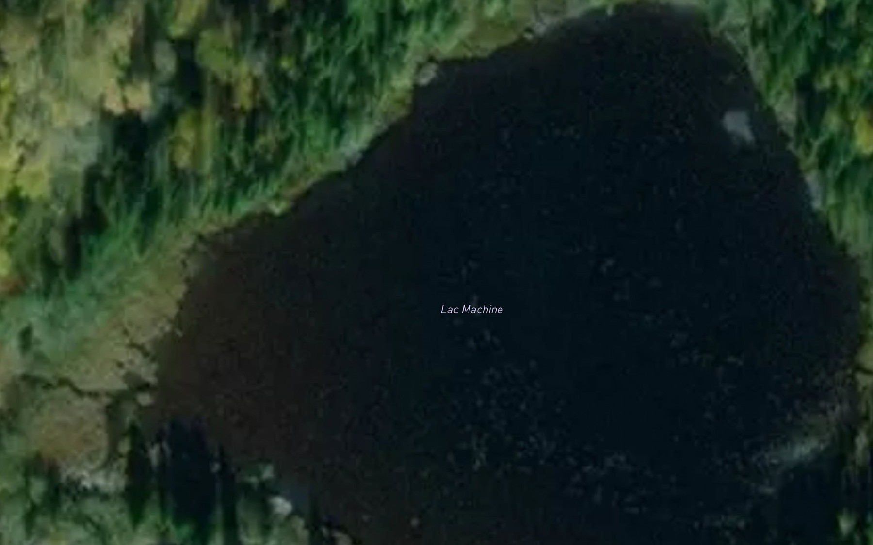 Satellite map of the Lac Machine