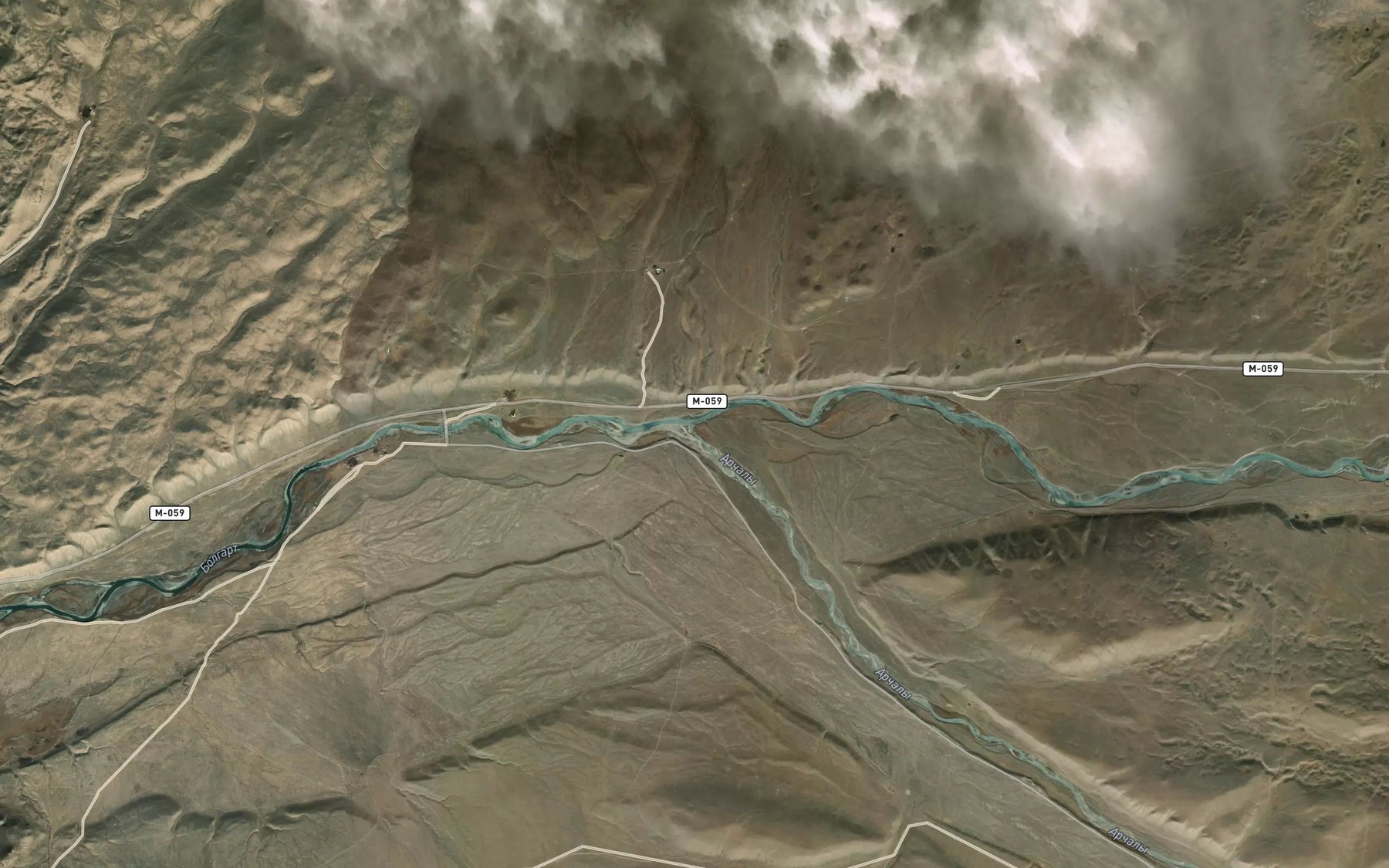 Satellite map of the Archaly