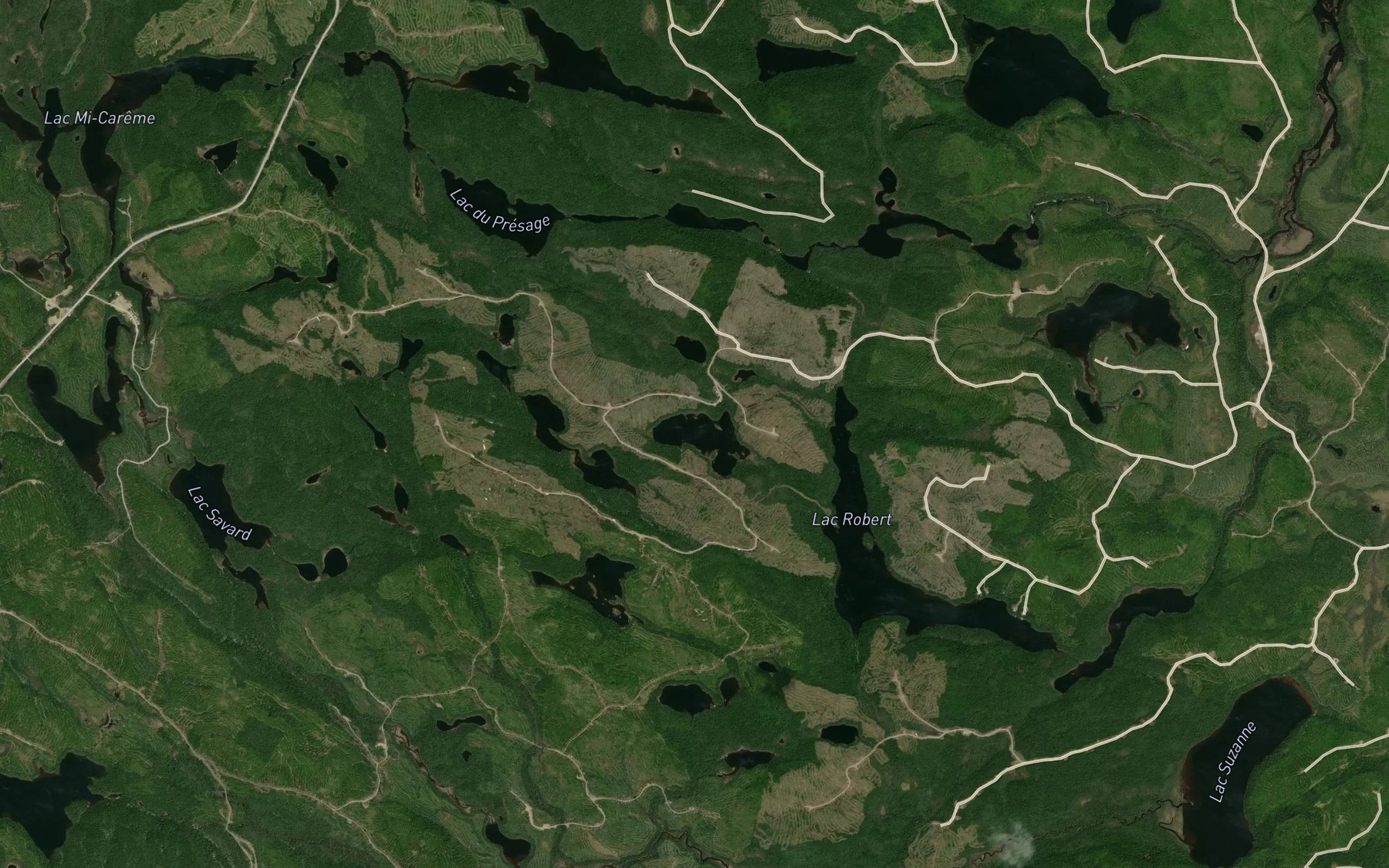 Satellite map of the Lac de l'Azimut