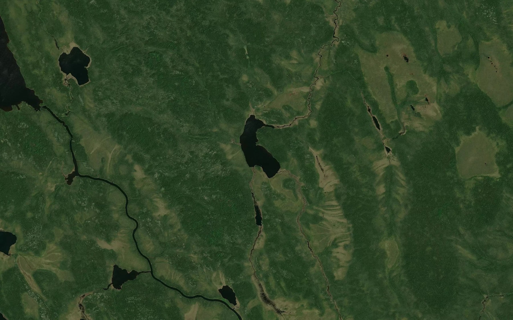 Satellite map of the Lac Niquet