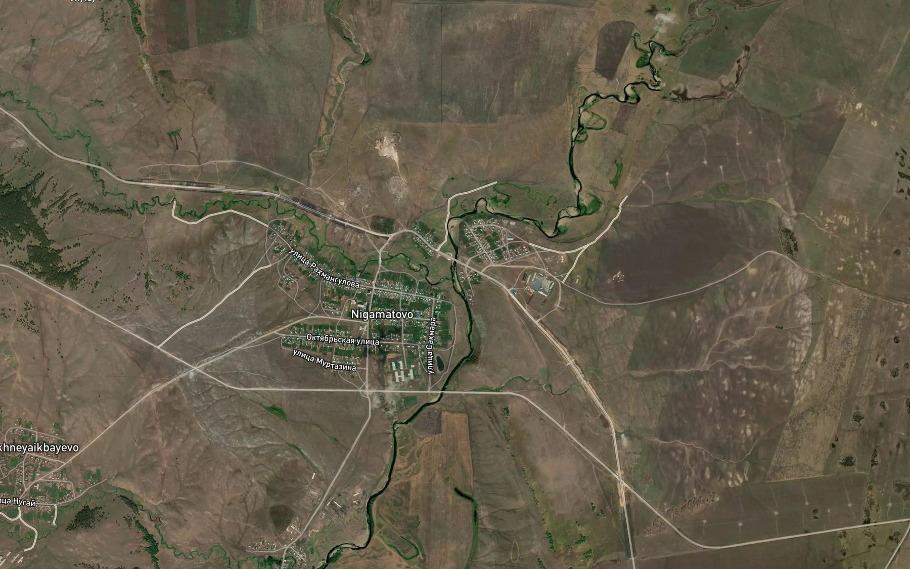 Satellite map of the Tavla