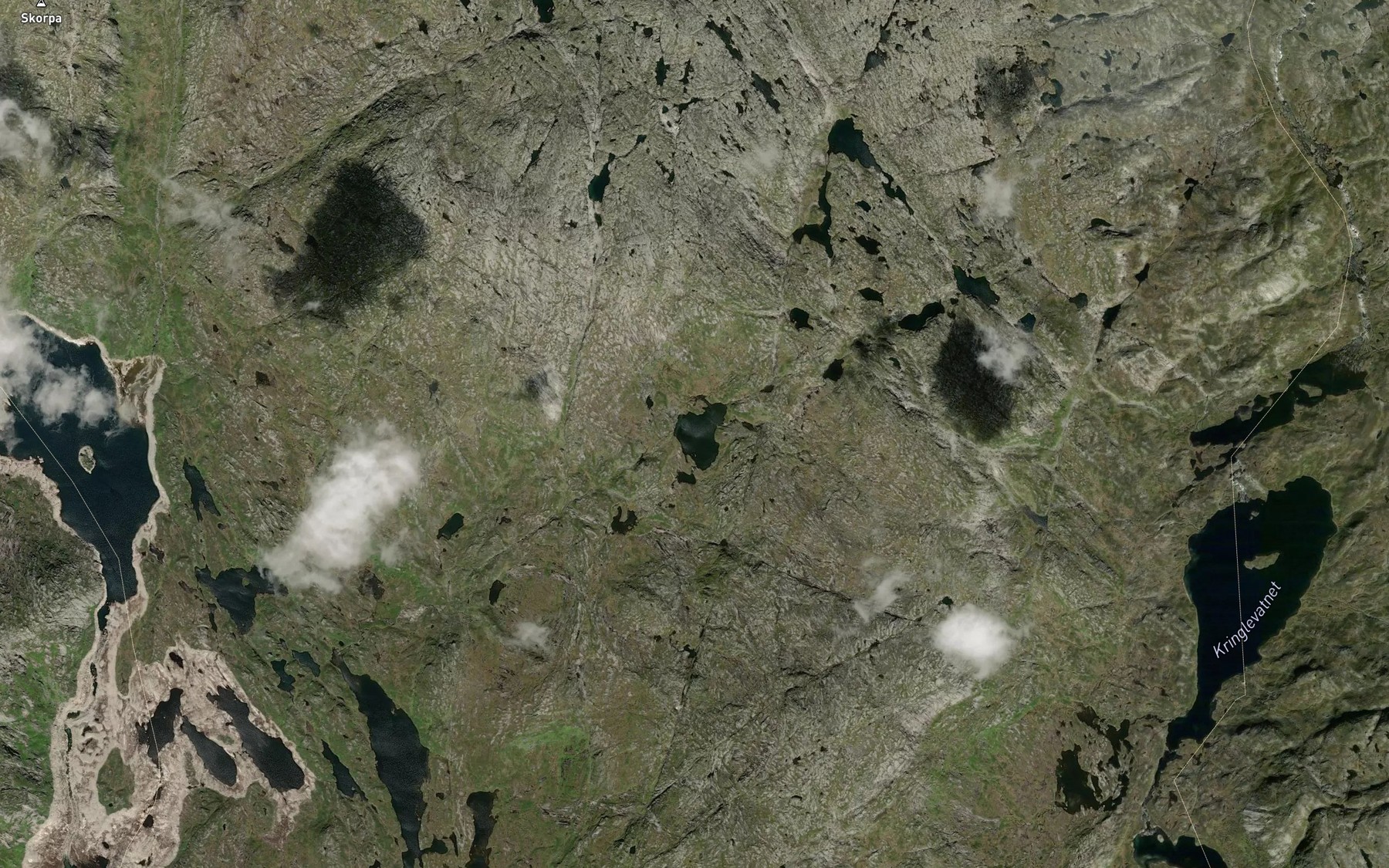 Satellite map of the Brundtjorni