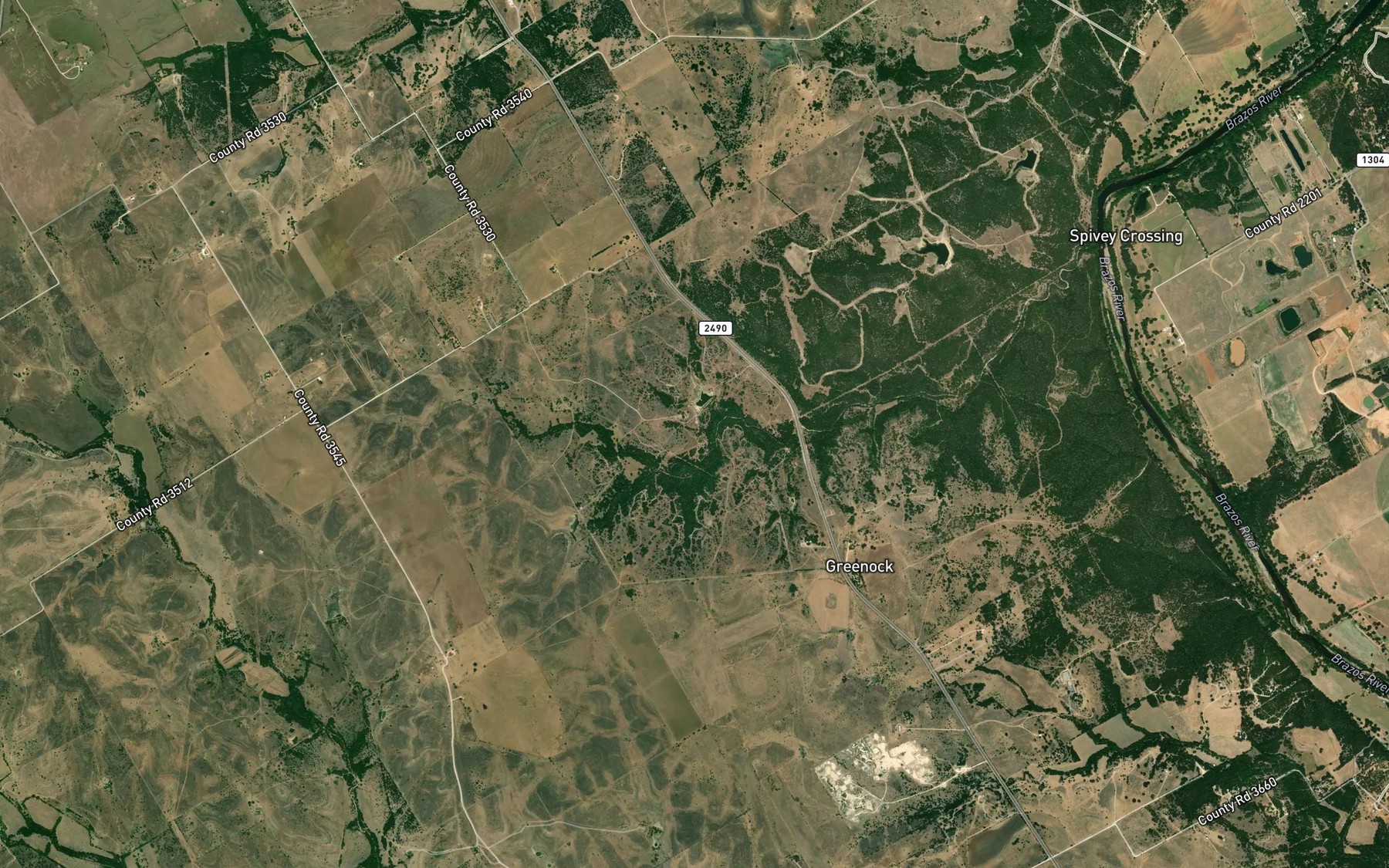 Satellite map of the K Bar Lake Number 1