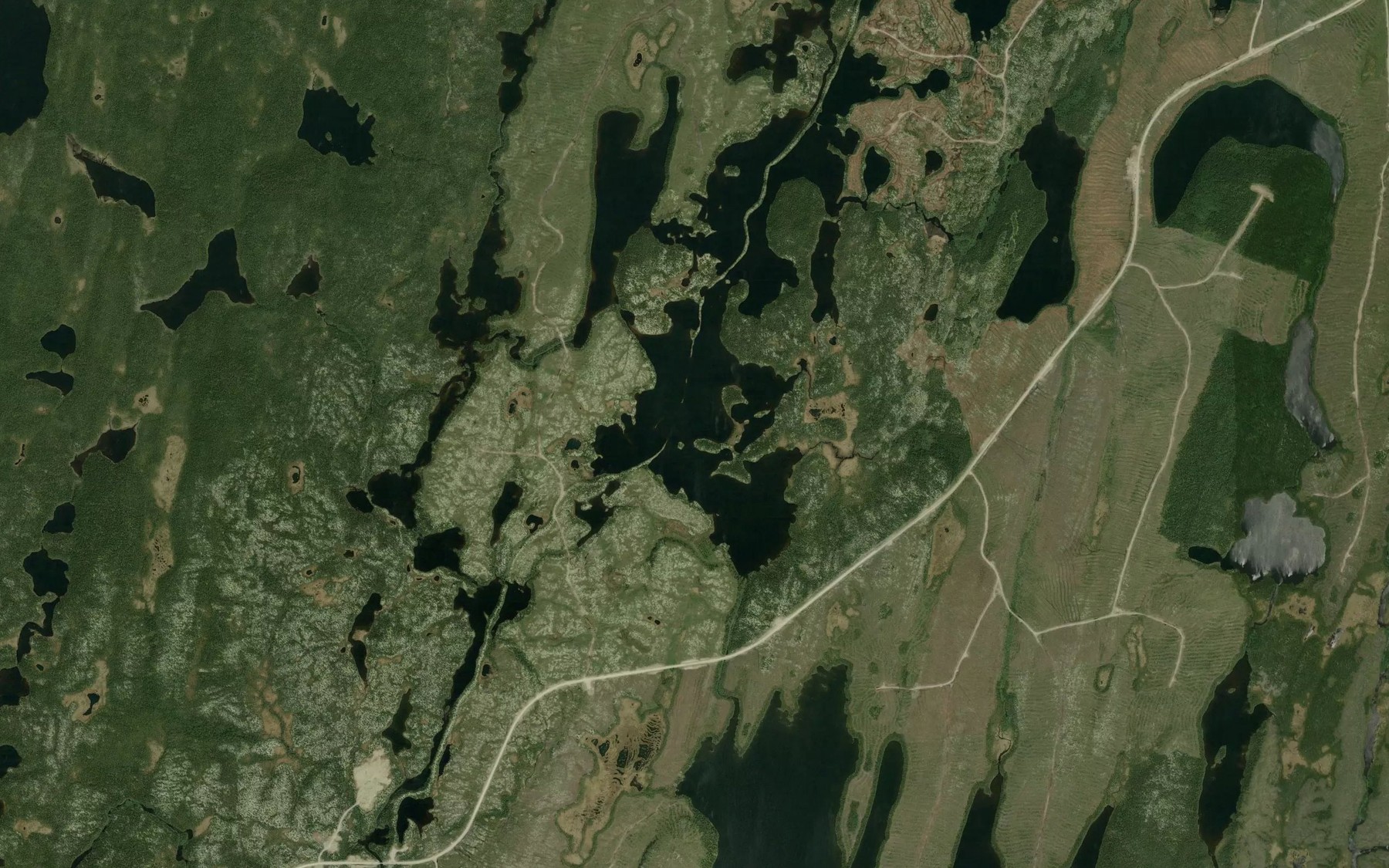 Satellite map of the Lac Carole