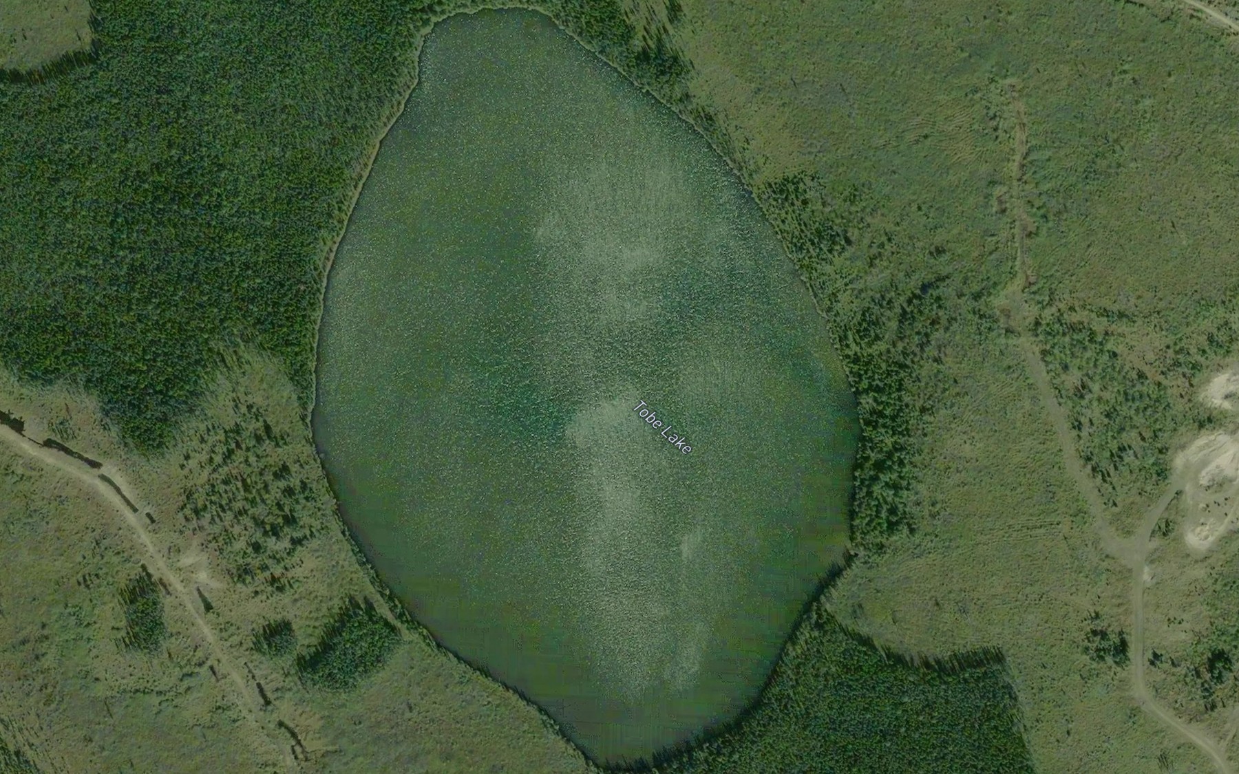 Satellite map of the Tobe Lake