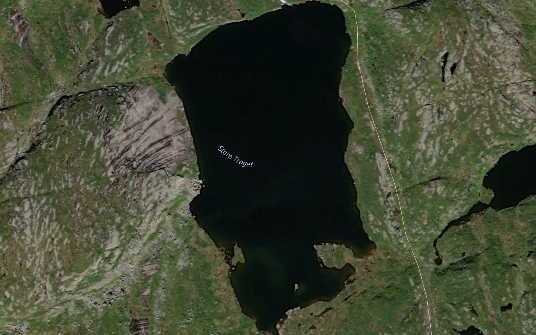 Satellite map of the Troget,store