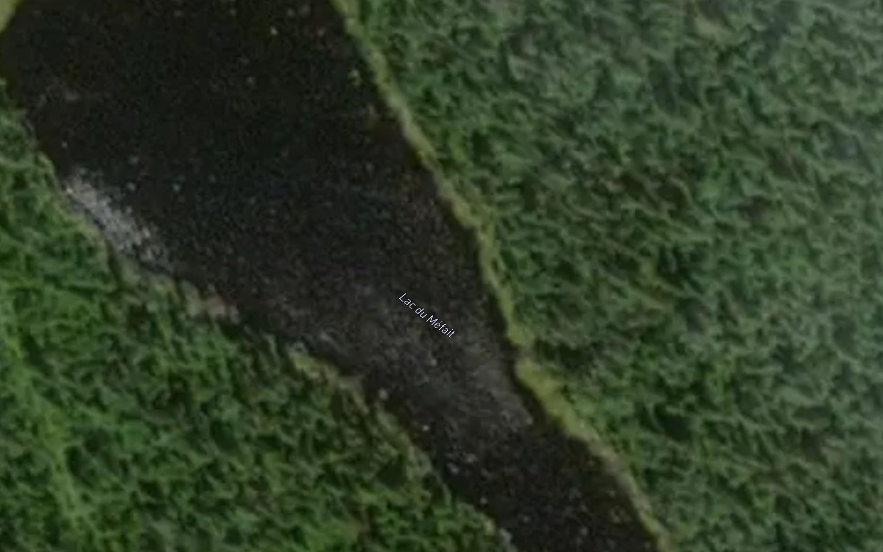 Satellite map of the Lac du Mefait