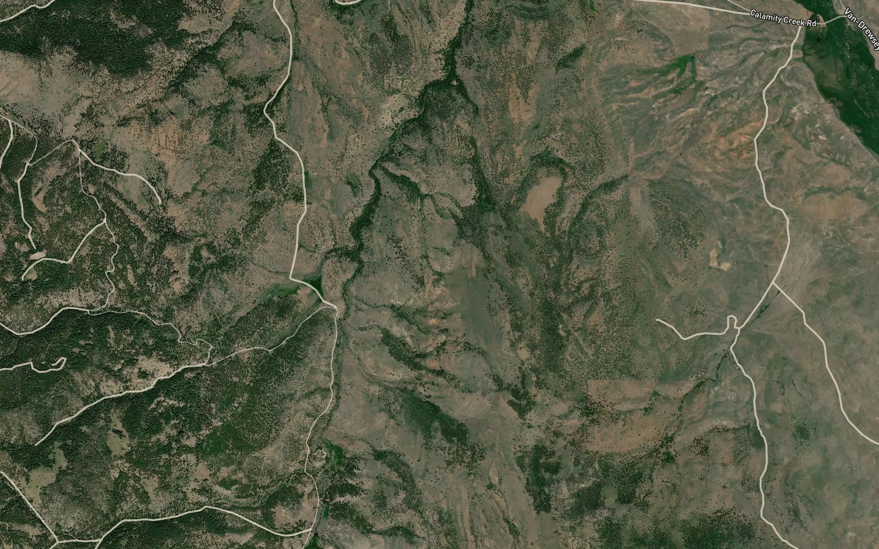 Satellite map of the W B J Spring