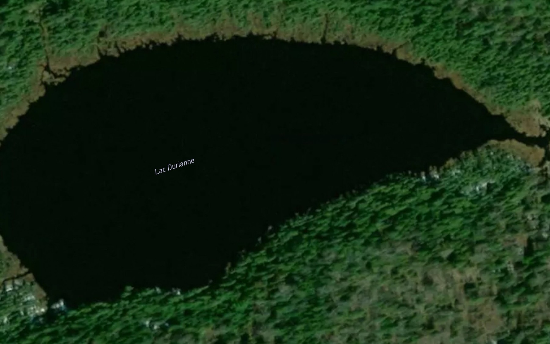 Satellite map of the Lac Durianne