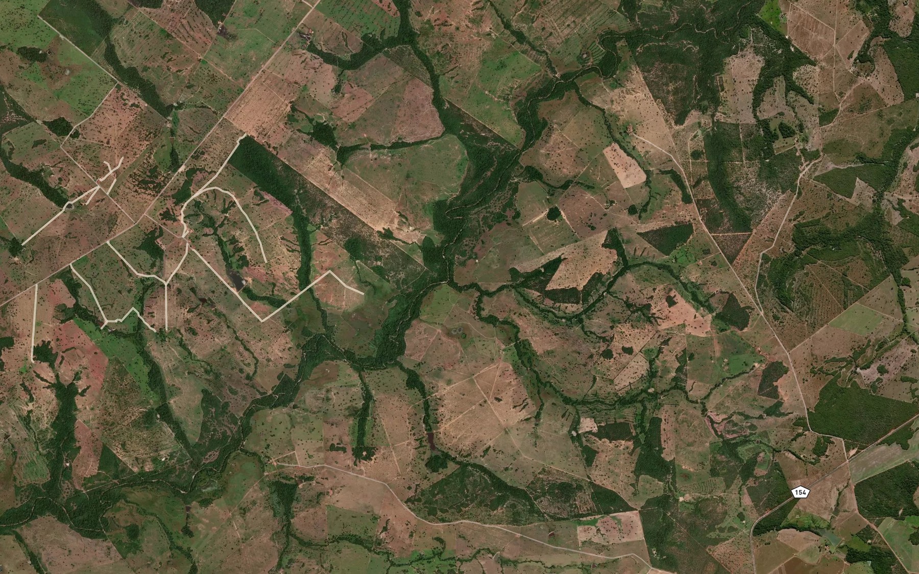 Satellite map of the Corrego Dois Irmaos
