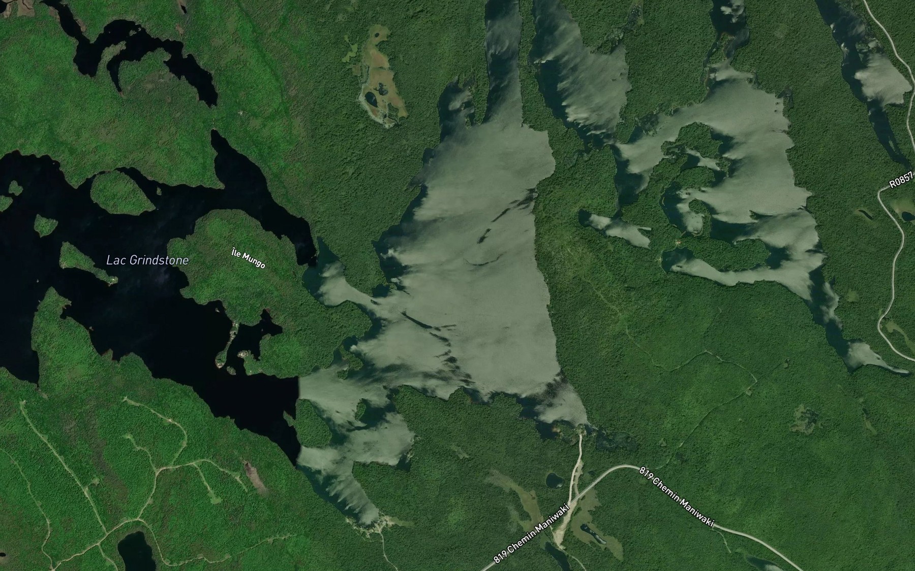 Satellite map of the Lac Mungo