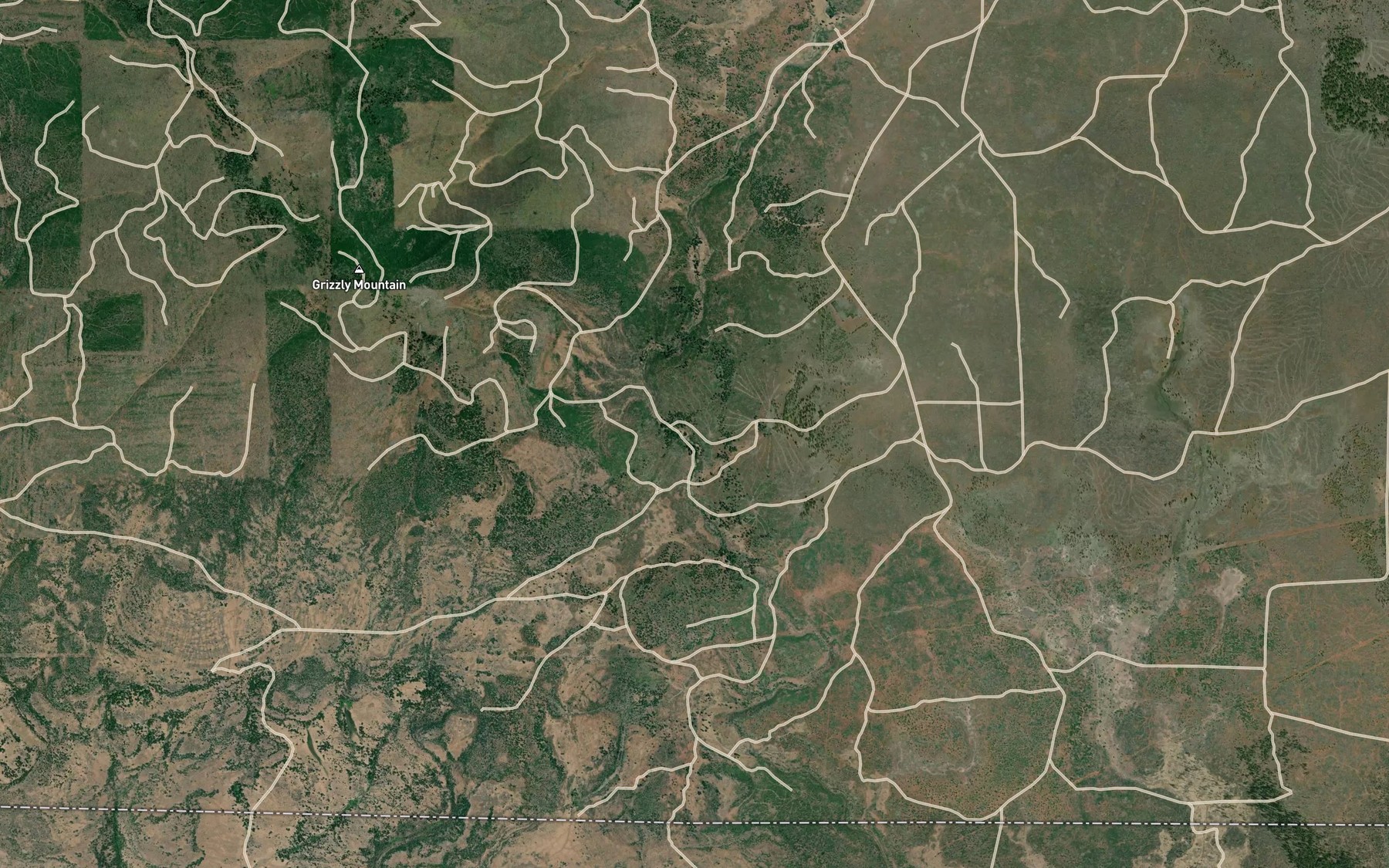 Satellite map of the Dixie Spring