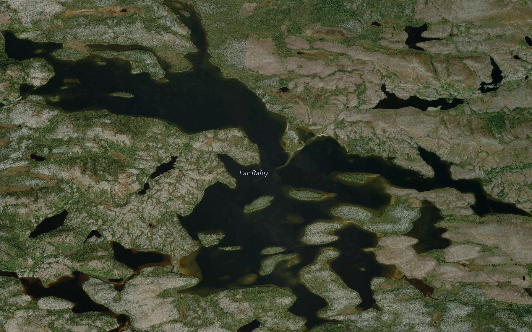 Satellite map of the Lac Rafoy
