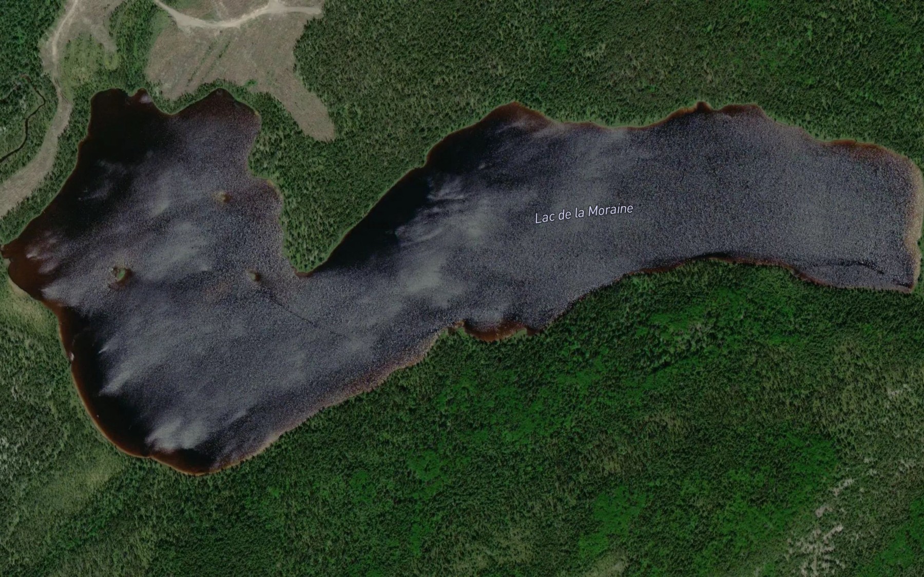 Satellite map of the Lac de la Moraine